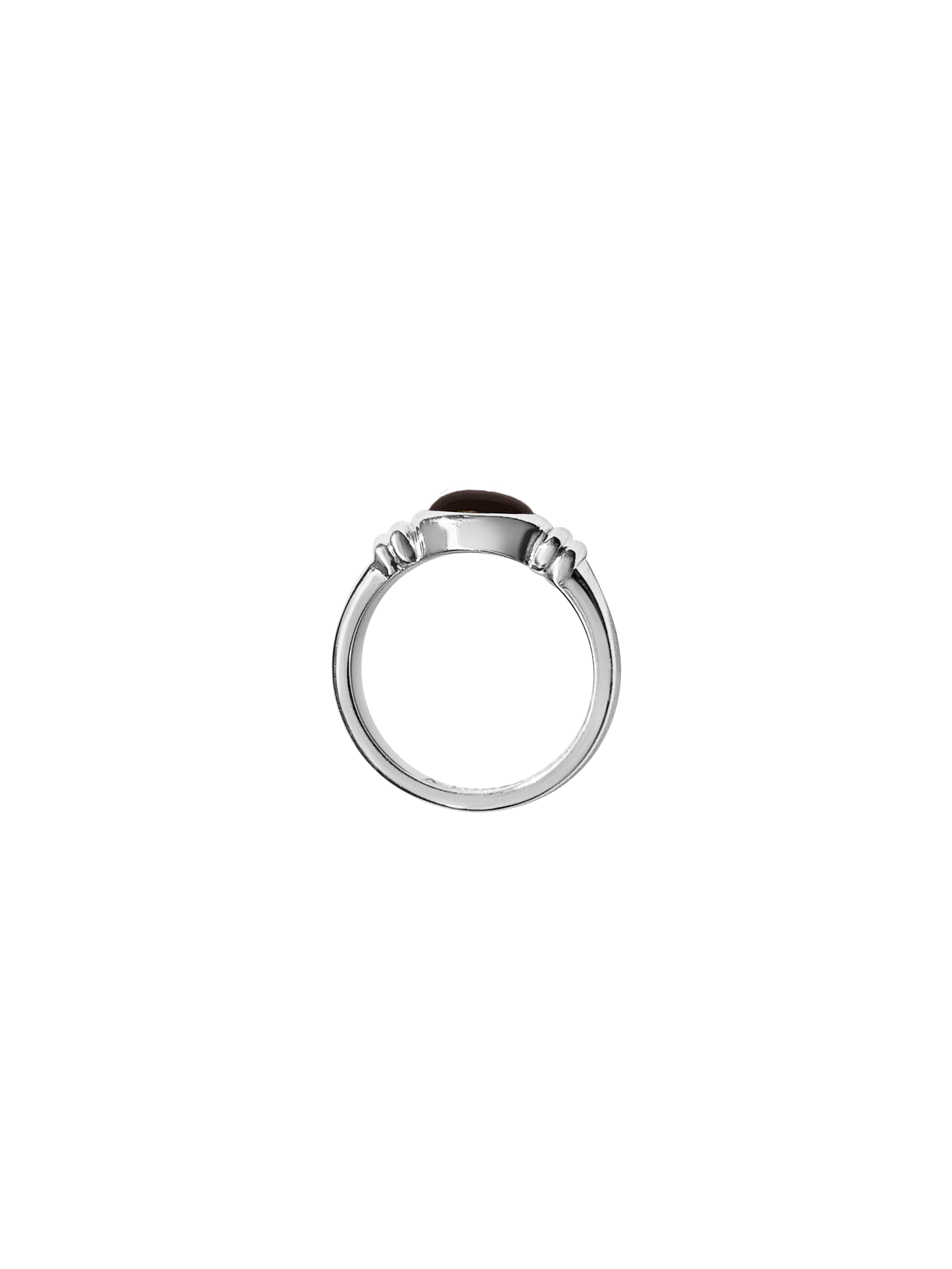 Laura Lombardi 14kt White Gold Alessandra Ring with Garnet