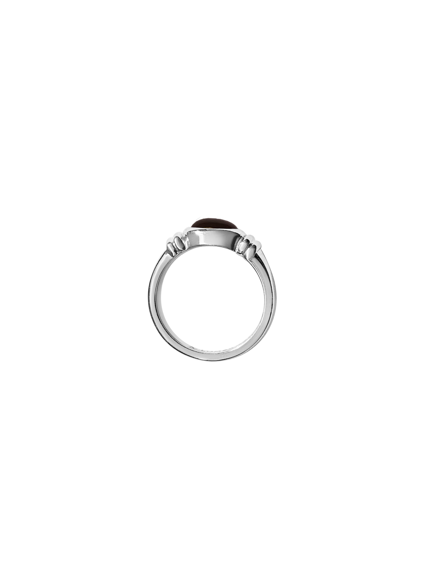 Laura Lombardi 14kt White Gold Alessandra Ring with Garnet