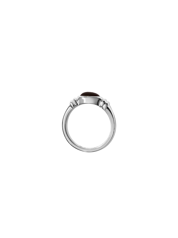 Laura Lombardi 14kt White Gold Alessandra Ring with Garnet