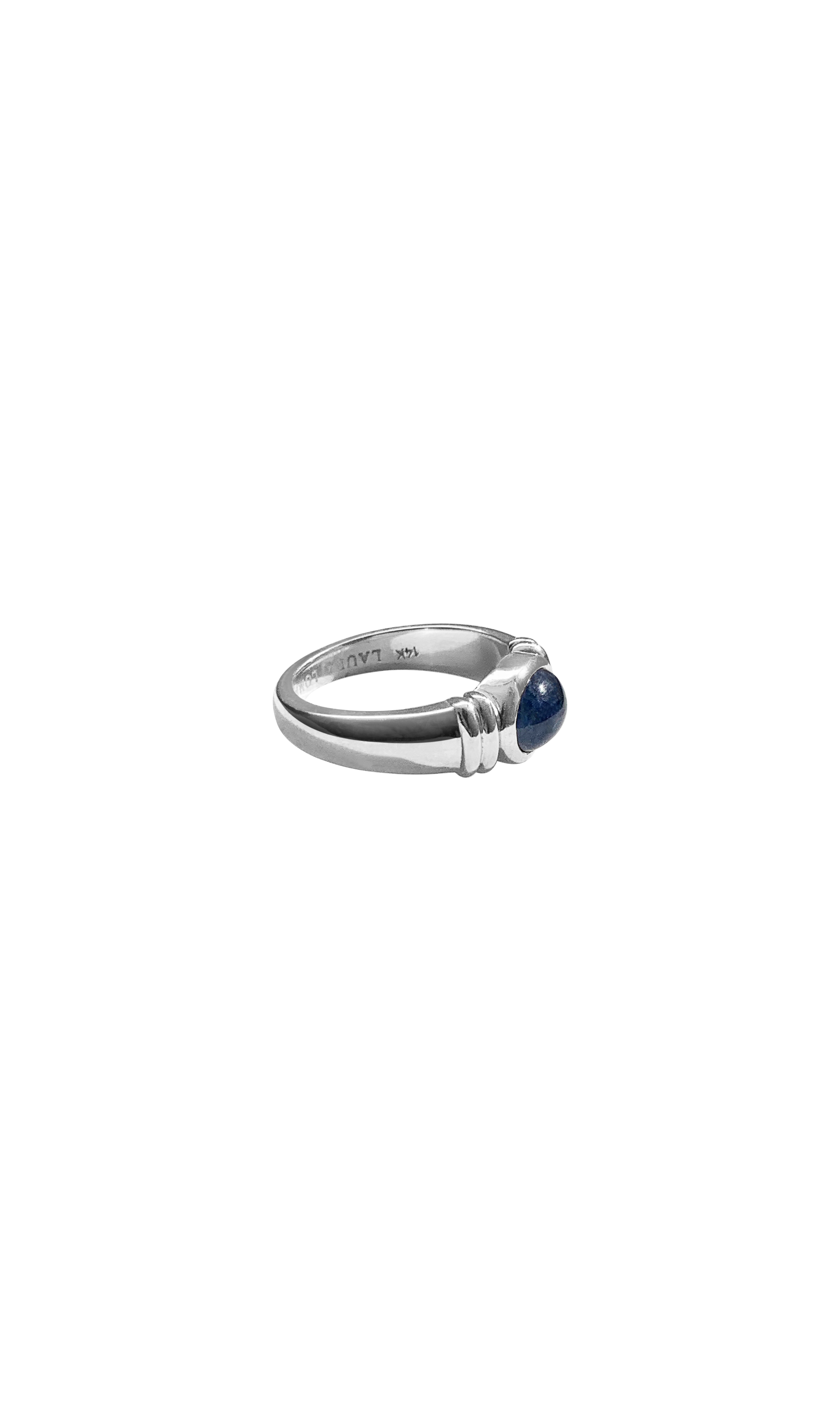 Laura Lombardi 14kt white gold Alessandra Ring with Sapphire.