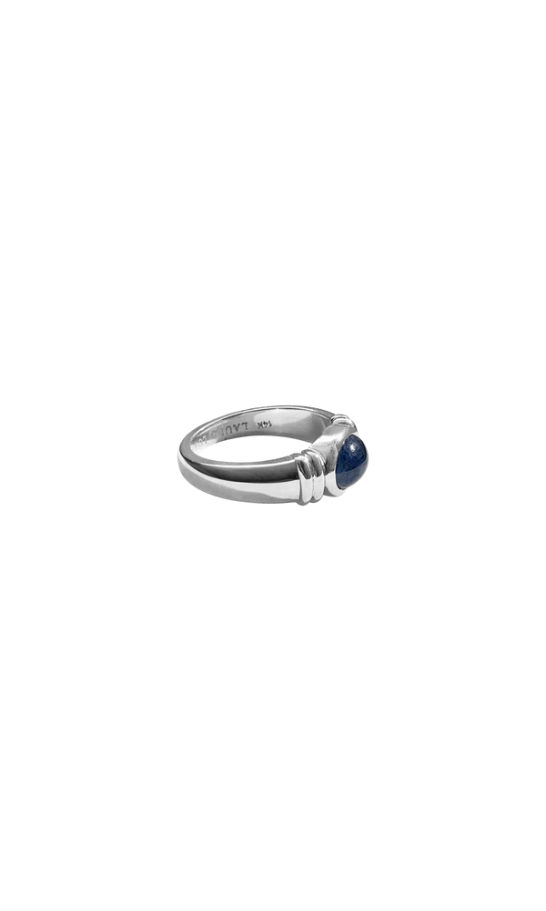 Laura Lombardi 14kt white gold Alessandra Ring with Sapphire.