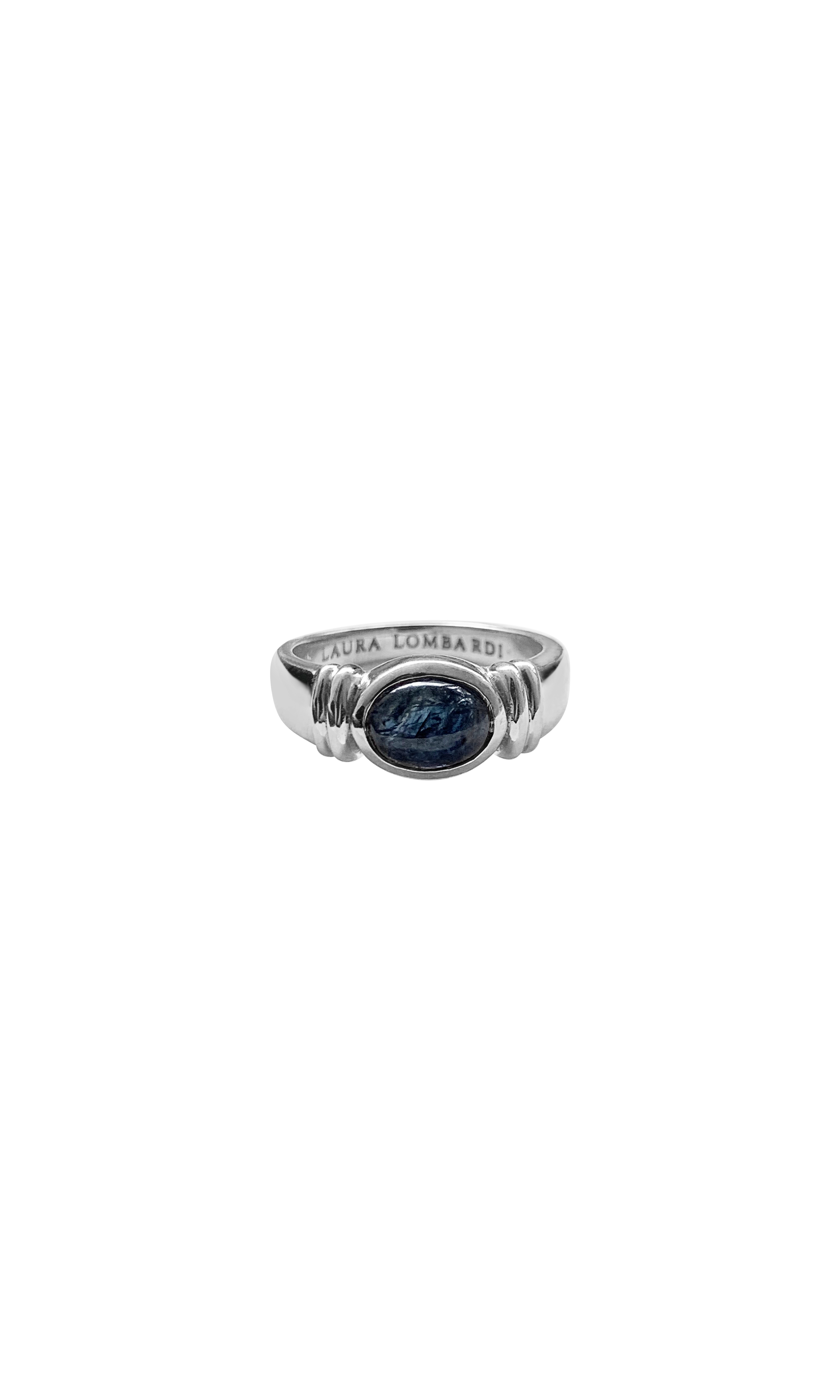 Laura Lombardi 14kt white gold Alessandra Ring with Sapphire.