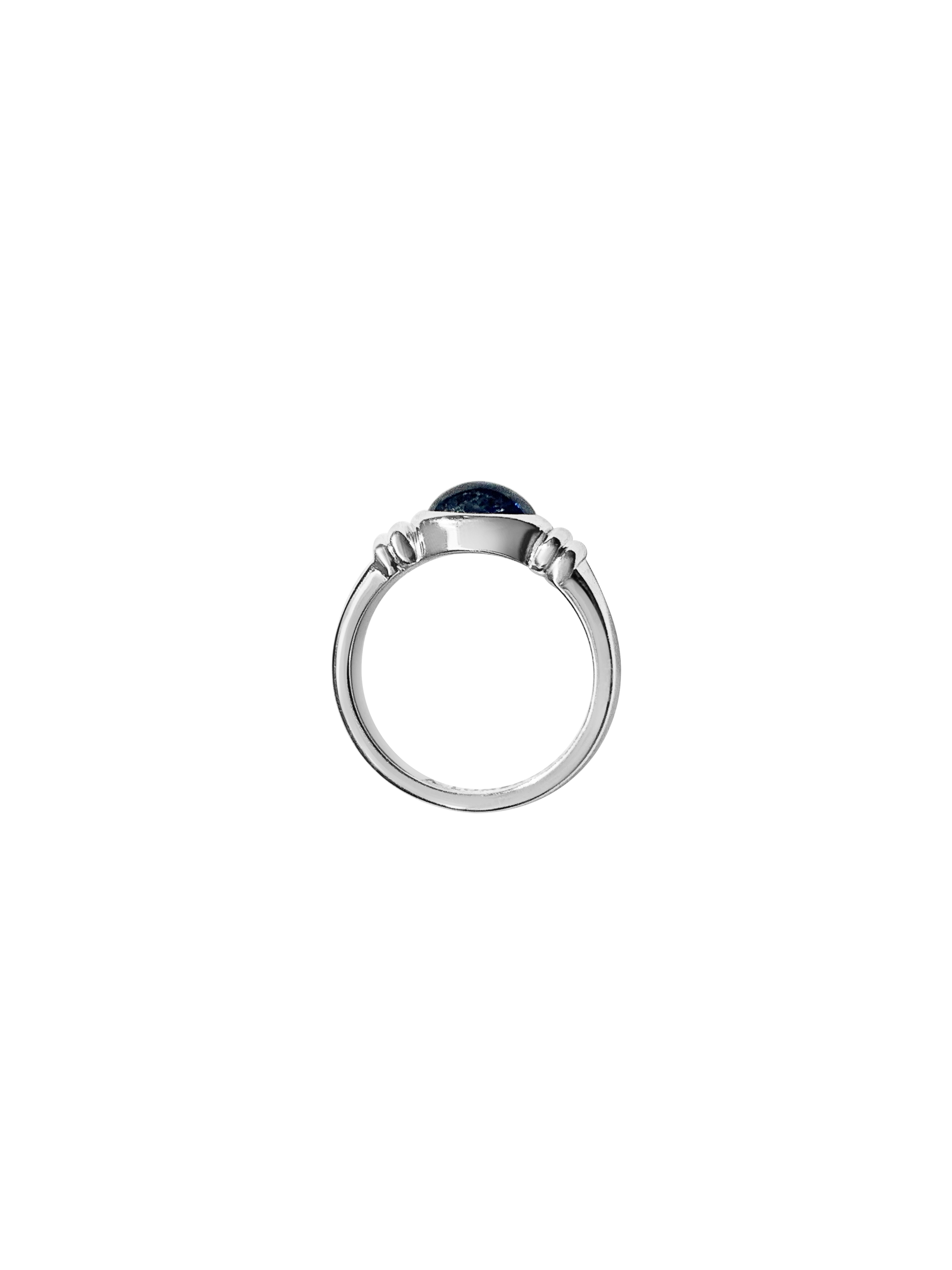 Laura Lombardi 14kt White Gold Alessandra Ring with Blue Sapphire