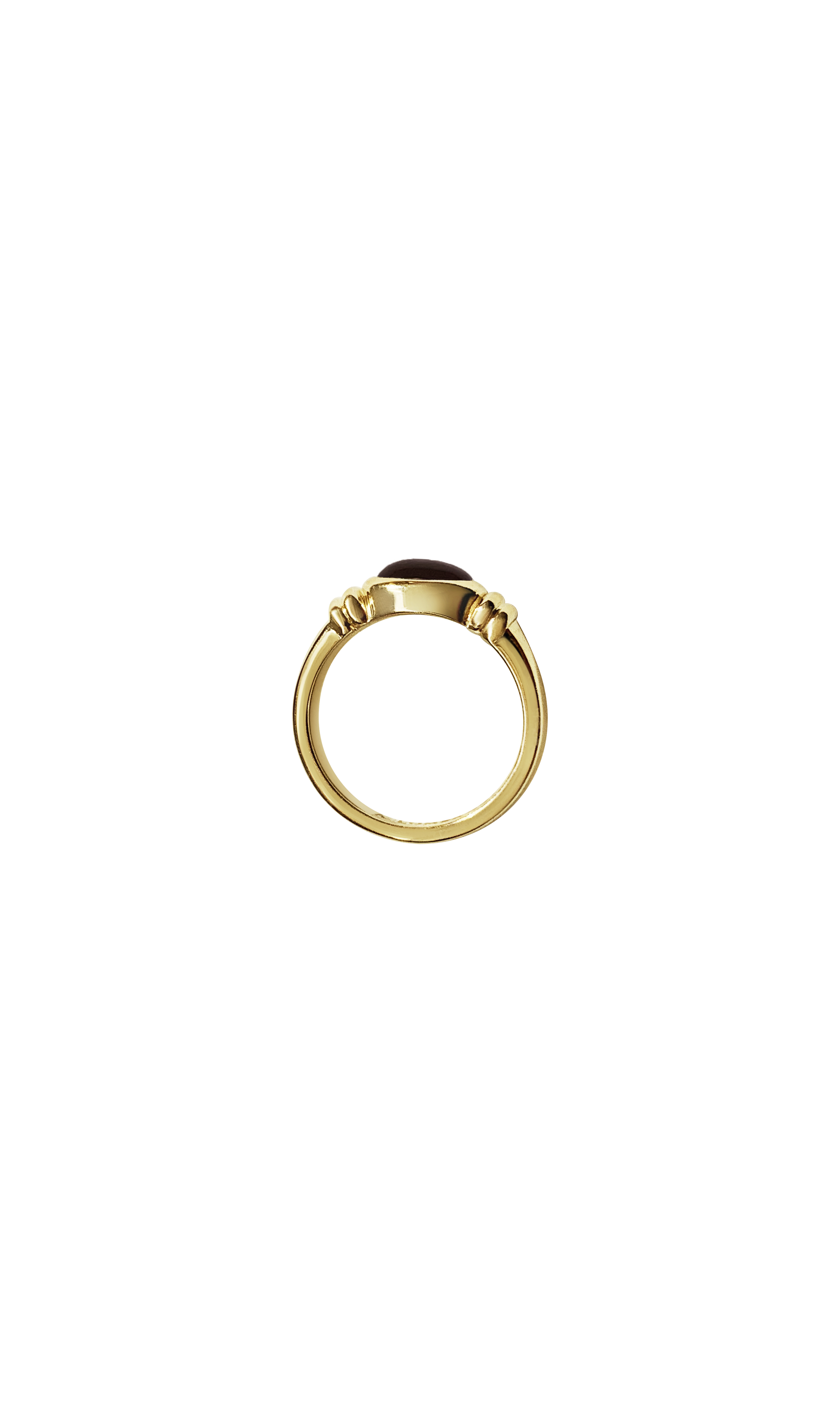 Laura Lombardi 14kt yellow gold Alessandra Ring with Garnet.