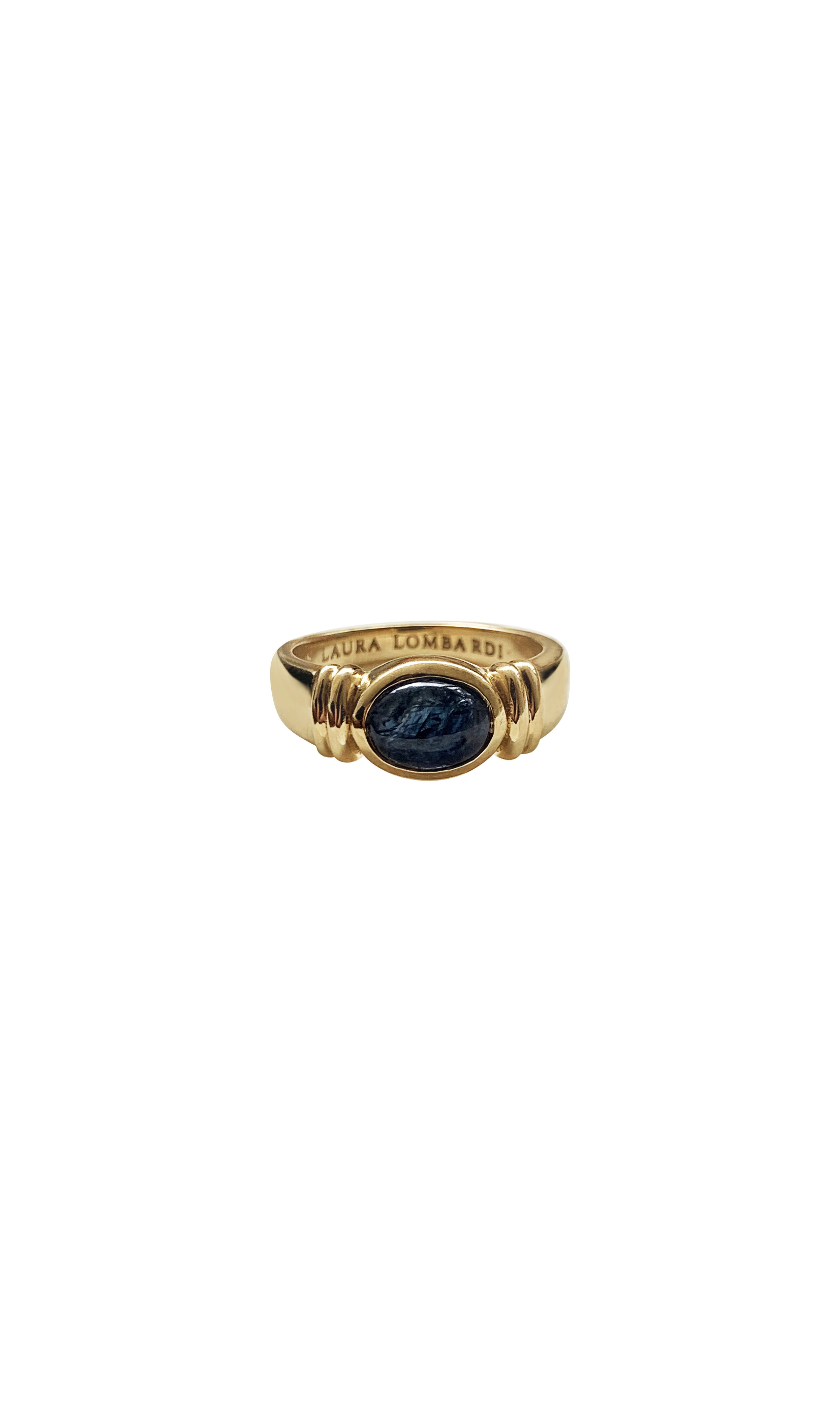 Laura Lombardi 14kt yellow gold Alessandra Ring with Sapphire.