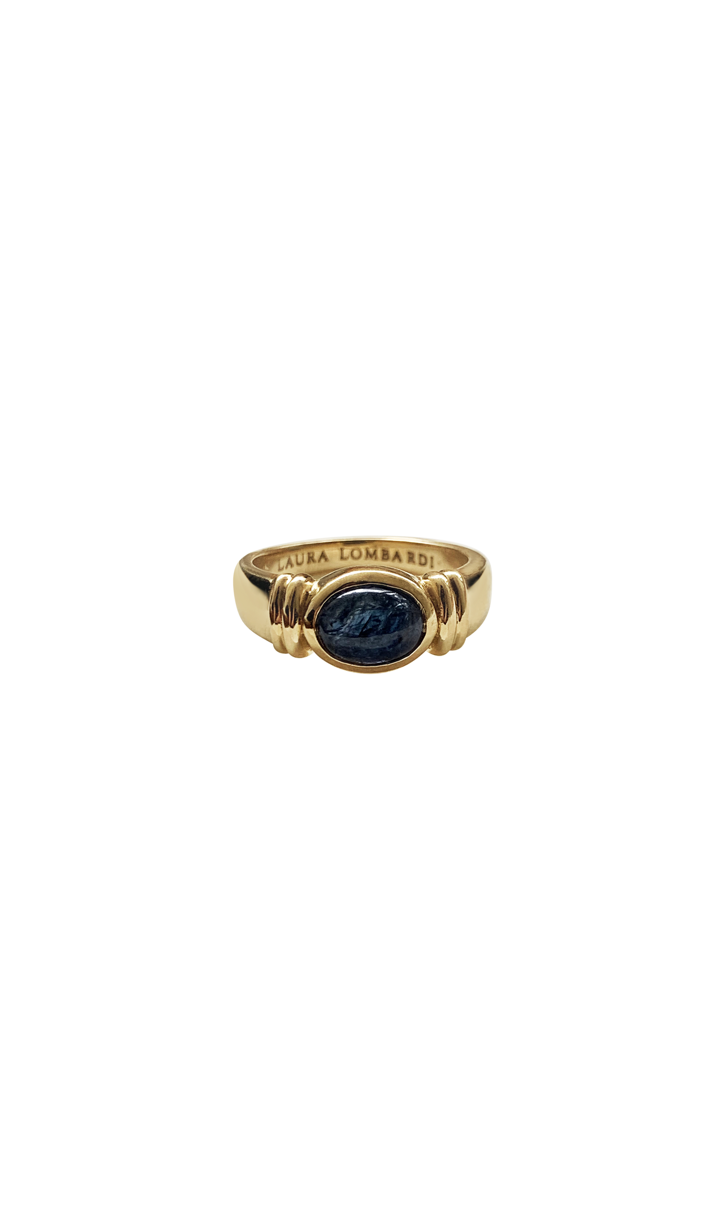 Laura Lombardi 14kt yellow gold Alessandra Ring with Sapphire.