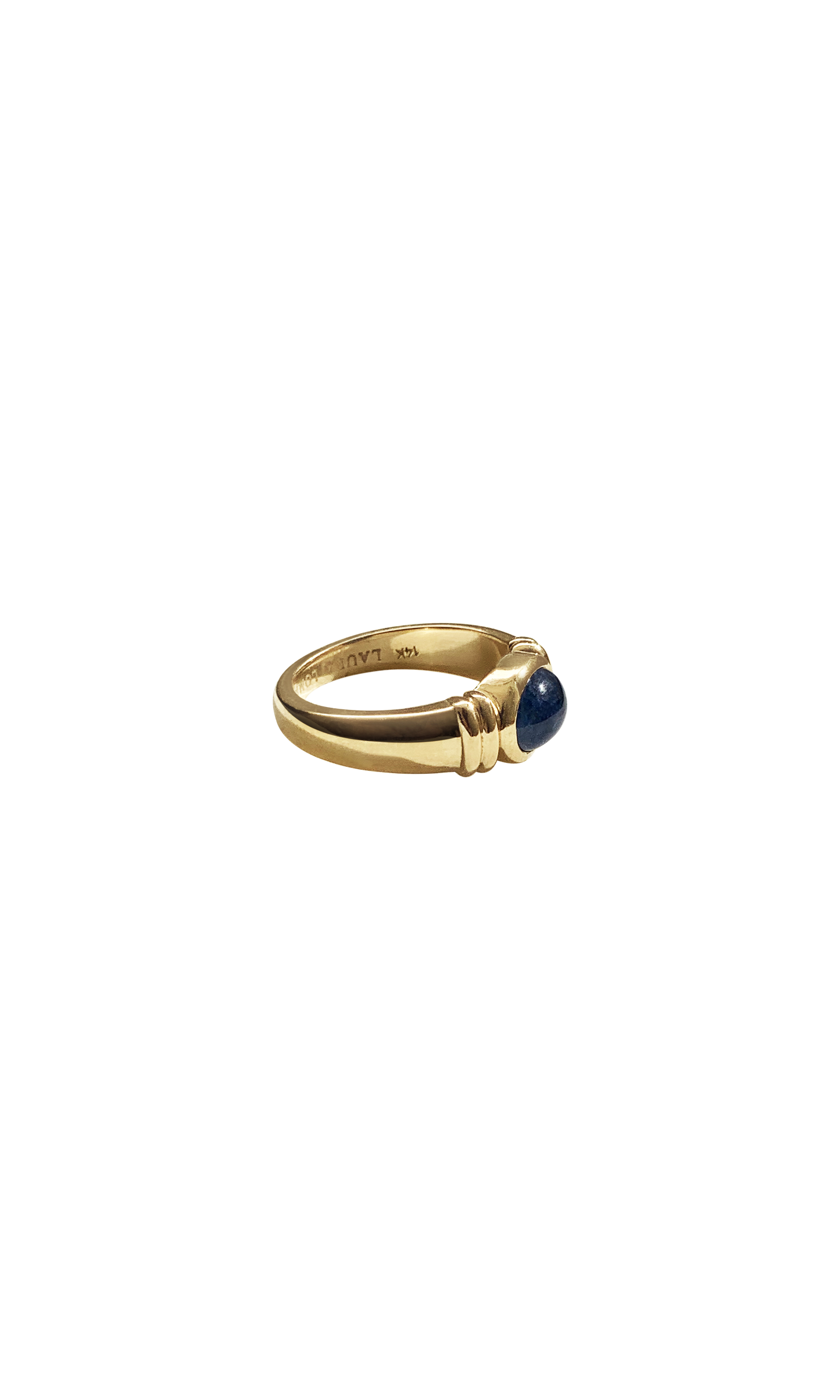 Laura Lombardi Yellow Gold Alessandra Ring with Sapphire