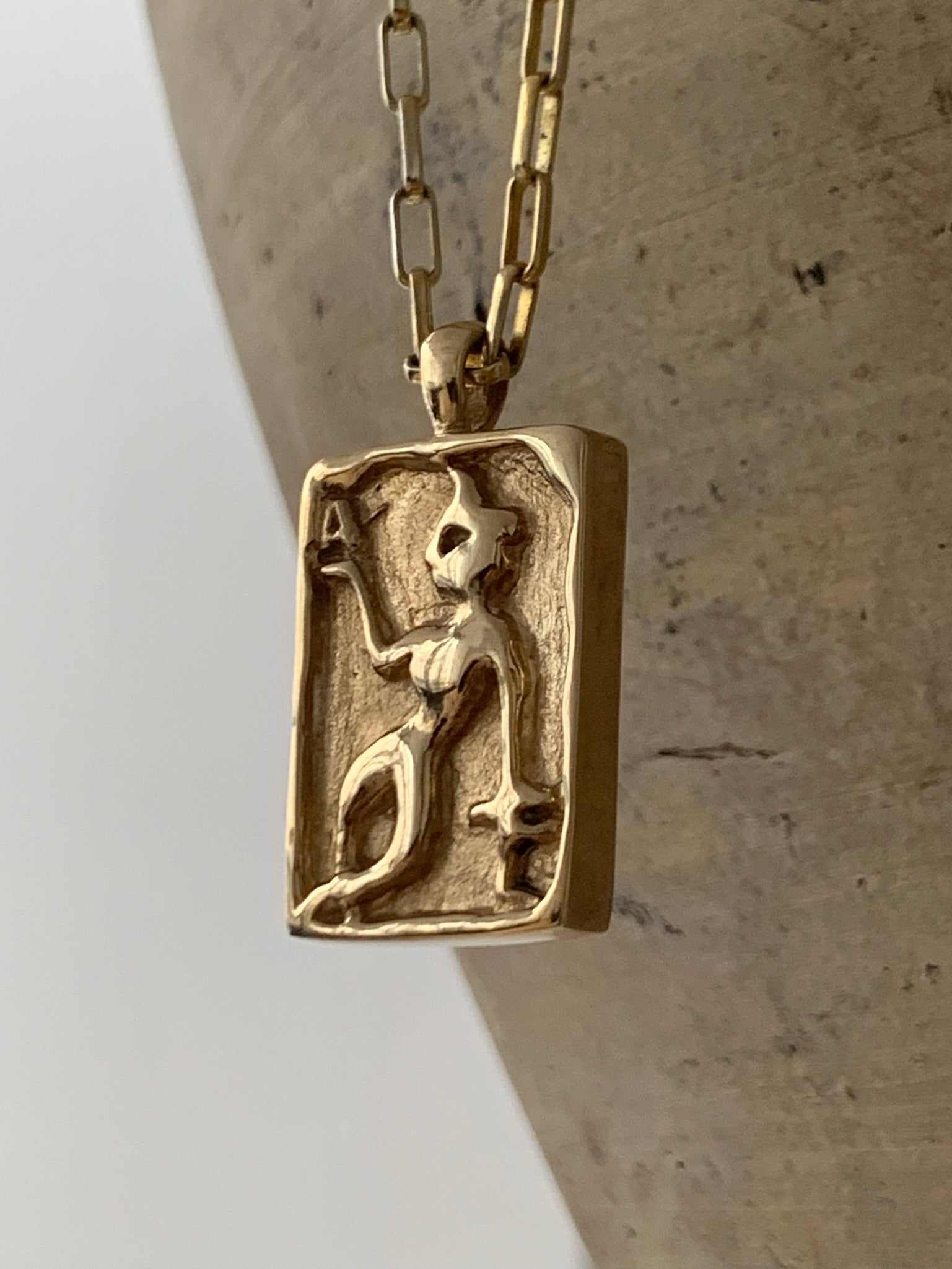 AMS x Laura Lombardi gold Dancer Pendant