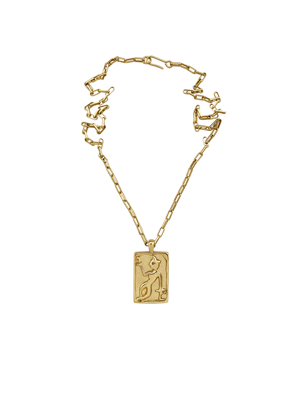 AMS x Laura Lombardi gold Dancer Pendant