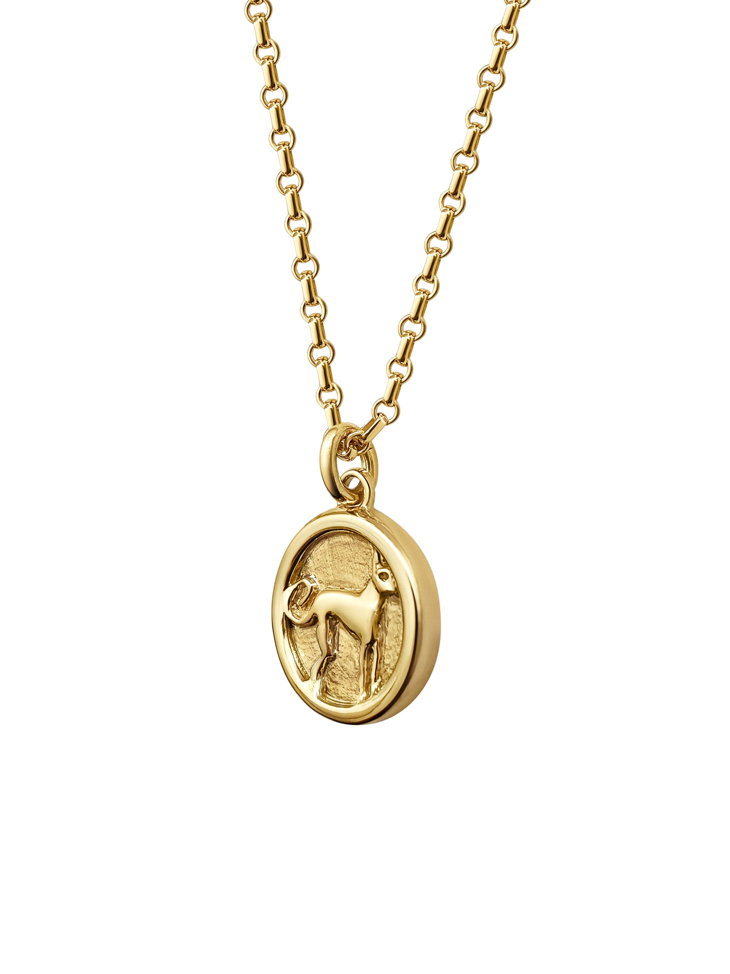 AMS x Laura Lombardi gold Protection Pendant