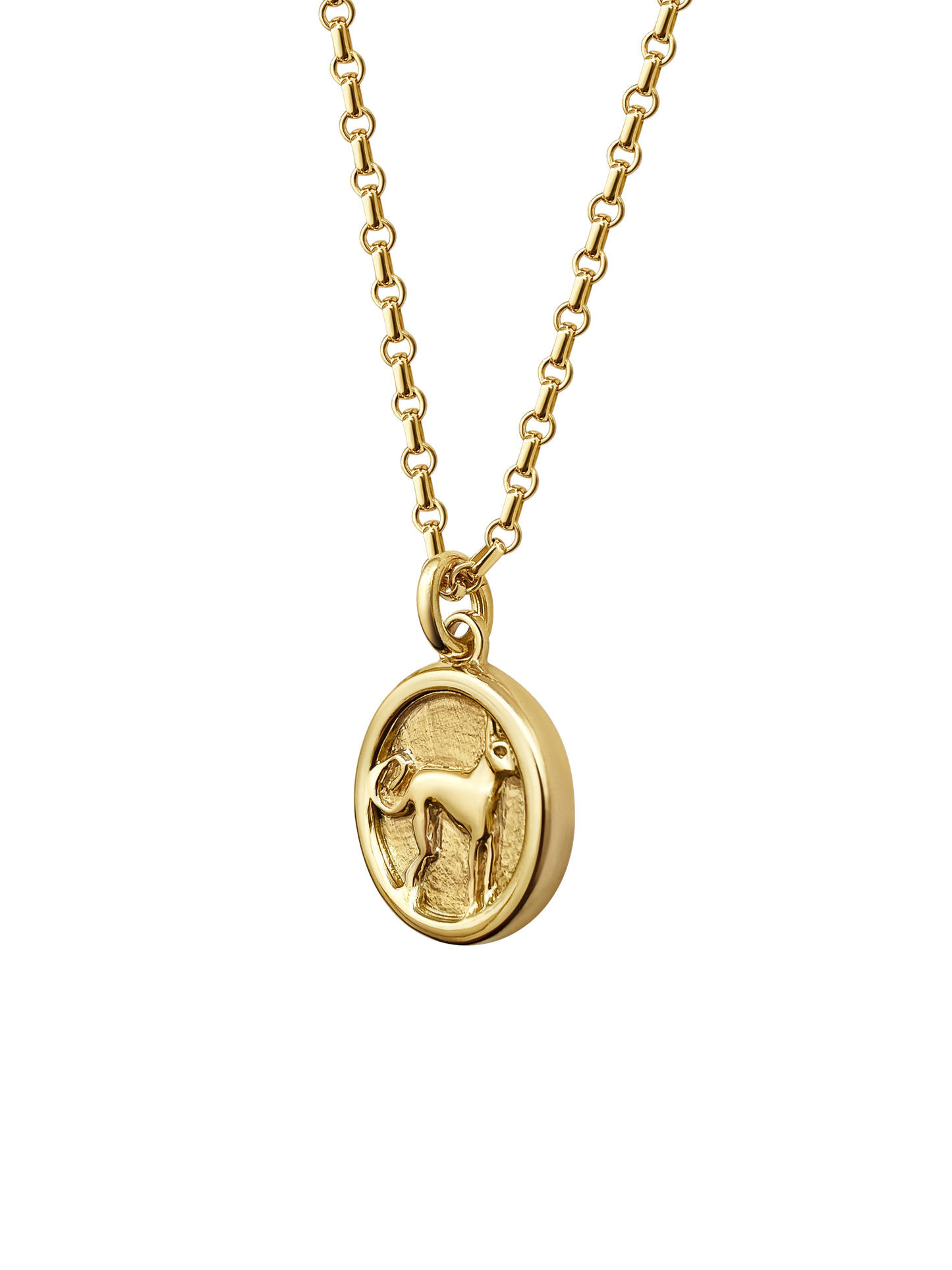 AMS x Laura Lombardi gold Protection Pendant