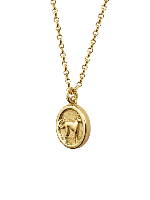 AMS x Laura Lombardi gold Protection Pendant