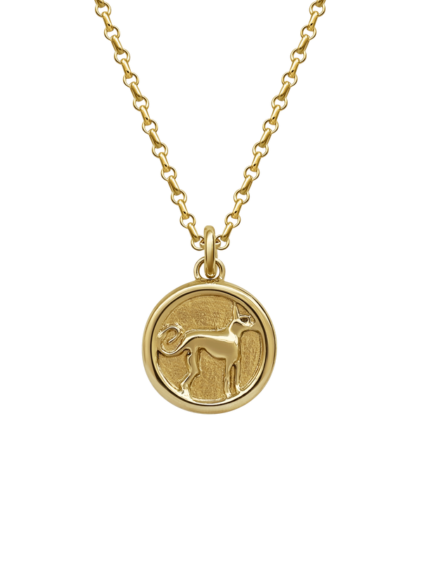 AMS x Laura Lombardi gold Protection Pendant