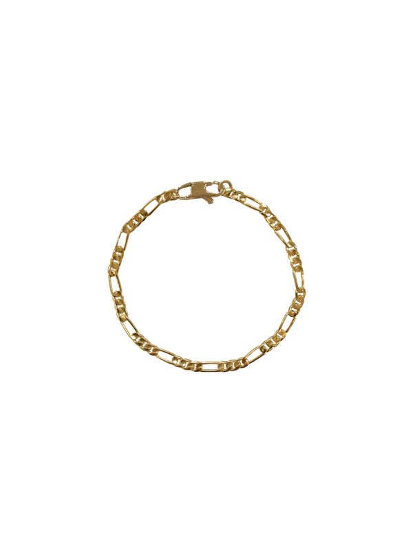 Laura Lombardi gold Figaro Bracelet