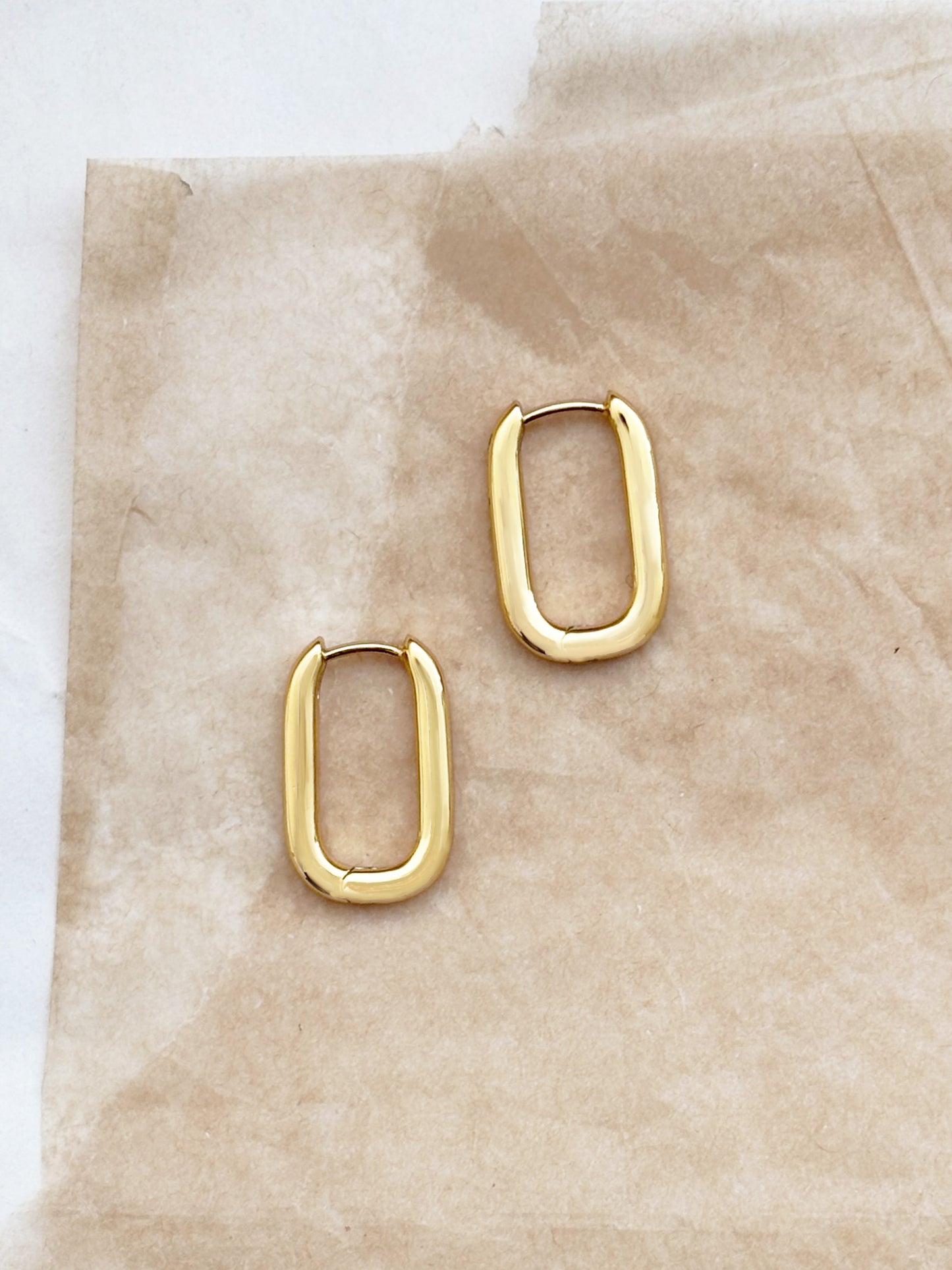 Laura Lombardi gold Fissa Hoops