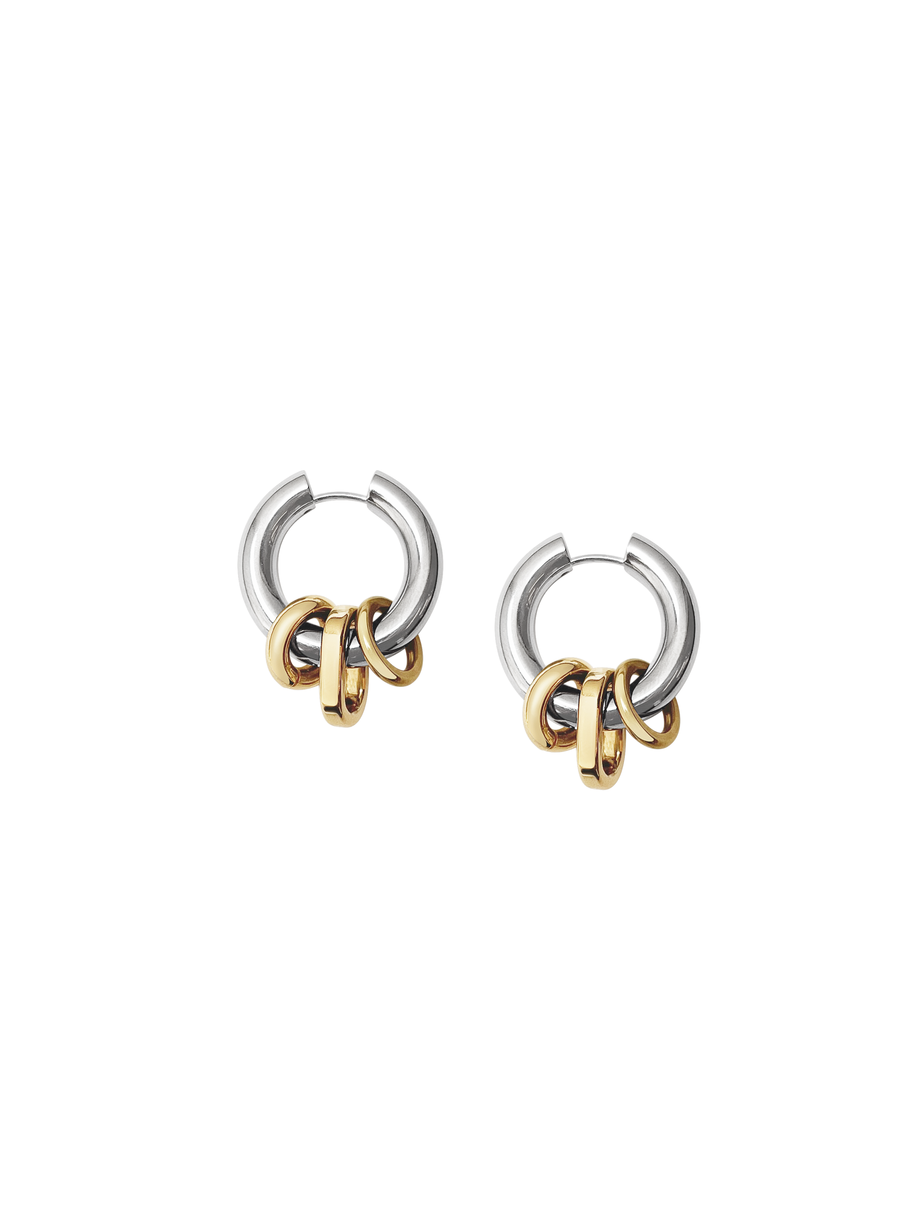 Laura Lombardi Two Tone Genna Earrings