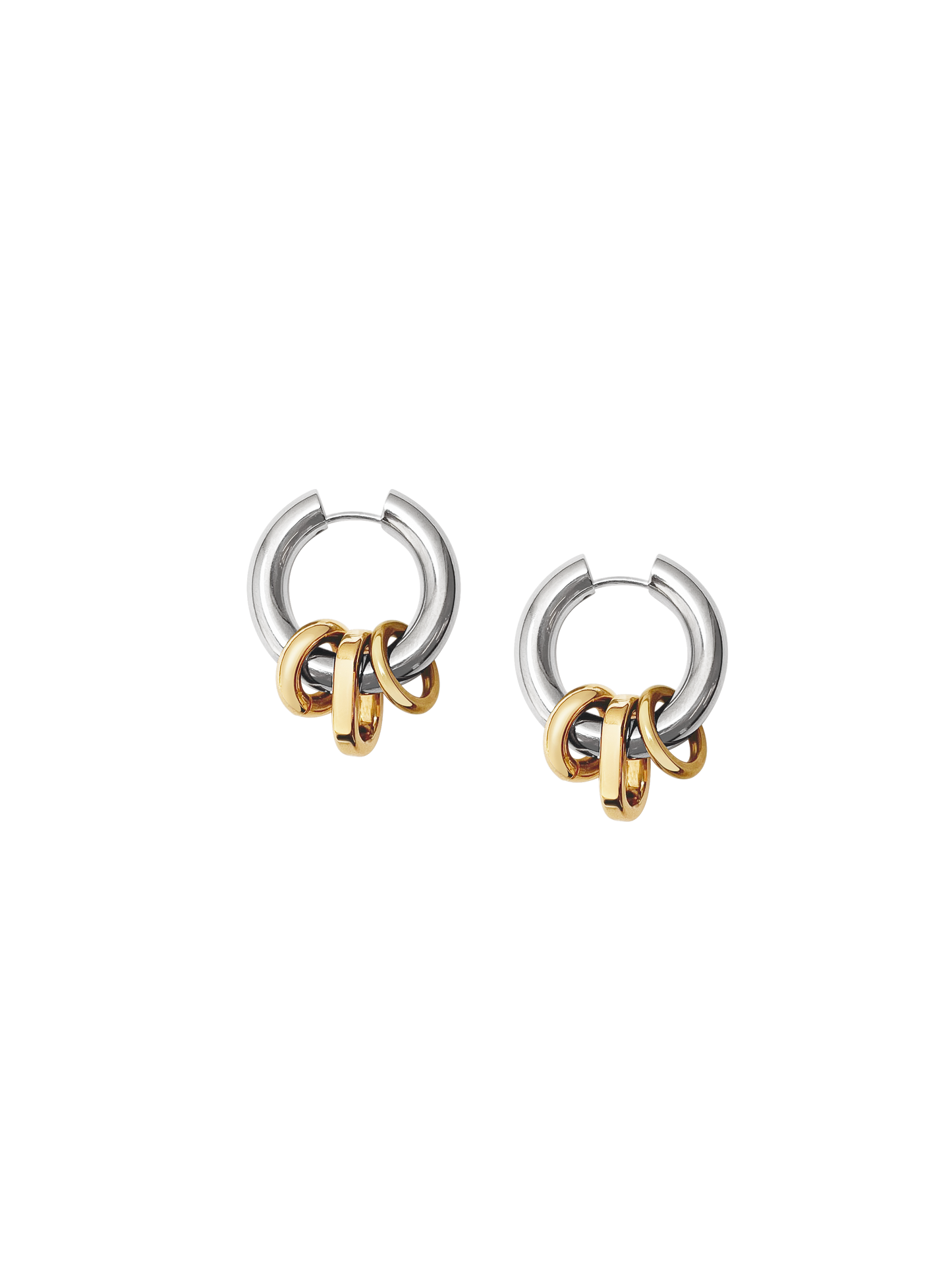 Laura Lombardi Two Tone Genna Earrings