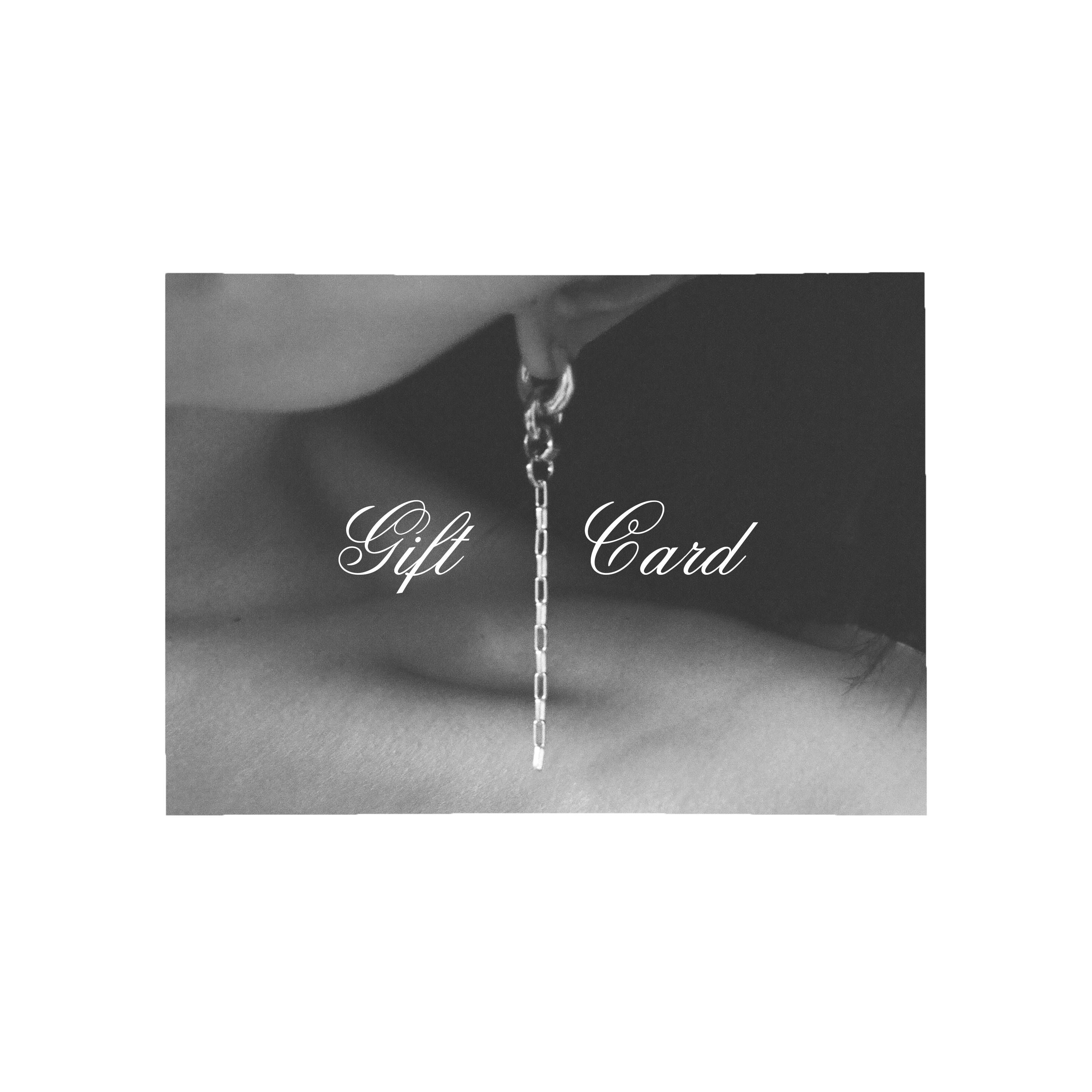 Model wearing Laura Lombardi Pezza Earrings with Gift Card text overtop of image