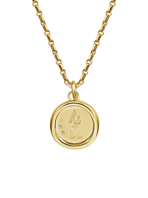 AMS x Laura Lombardi gold Saint Basil Pendant