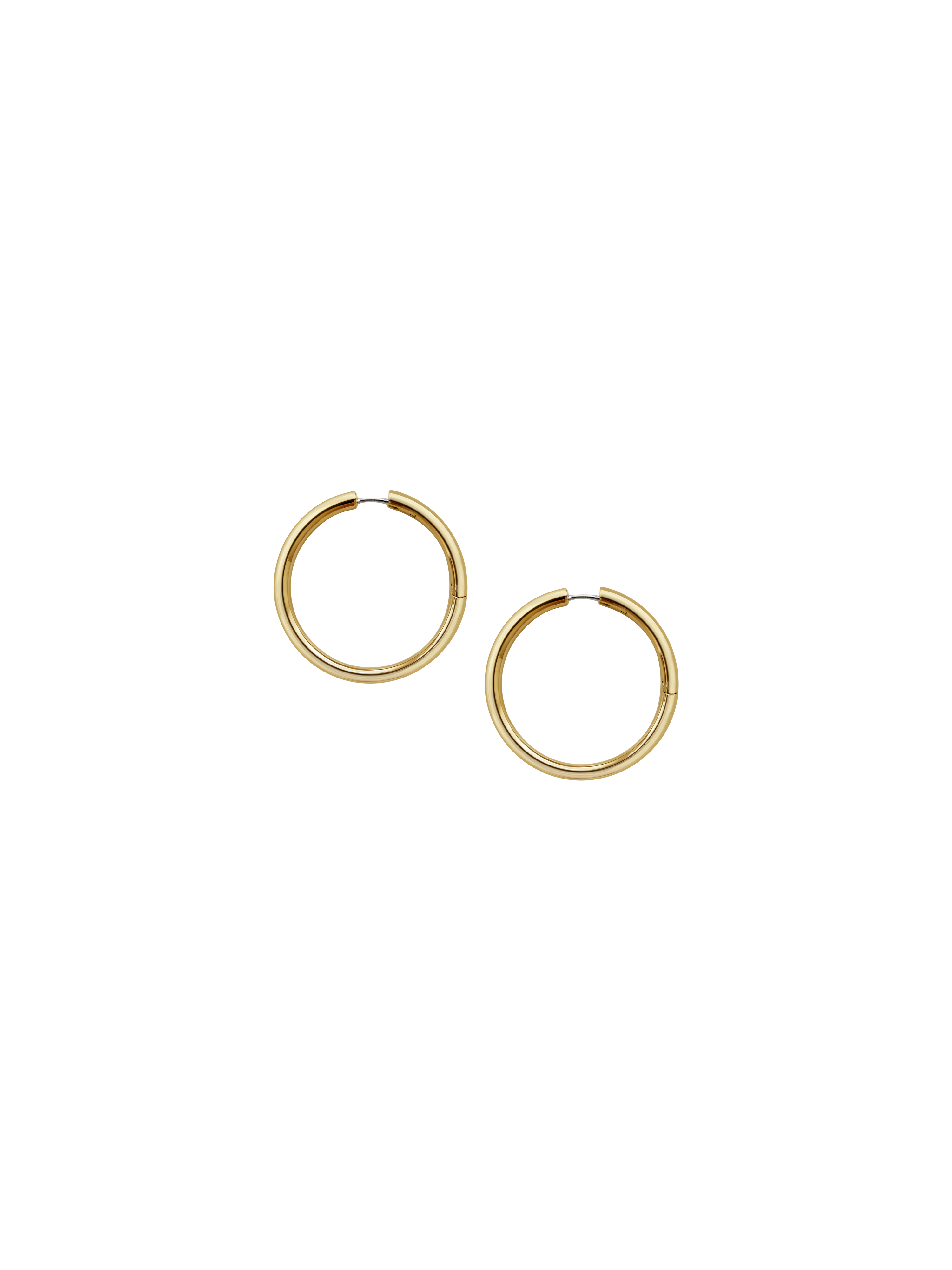 Laura Lombardi gold Medium Seamless Hoops