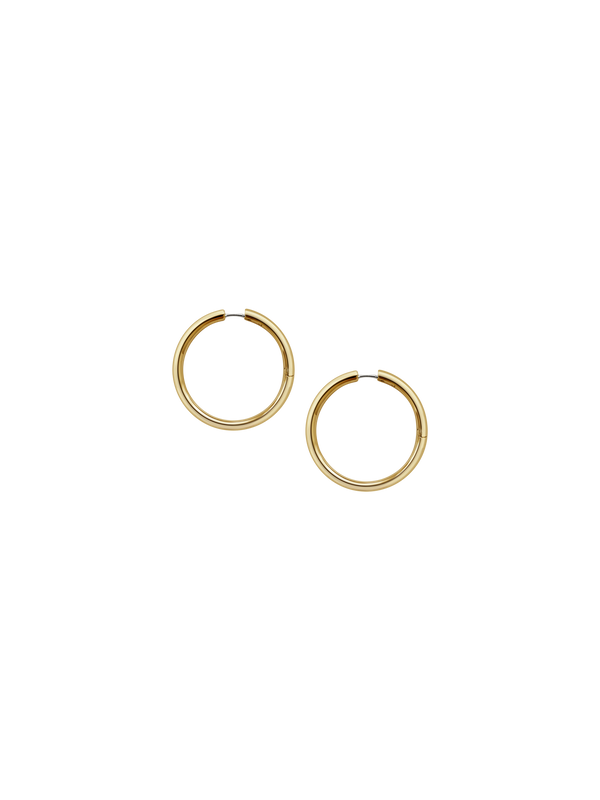 Laura Lombardi gold Medium Seamless Hoops