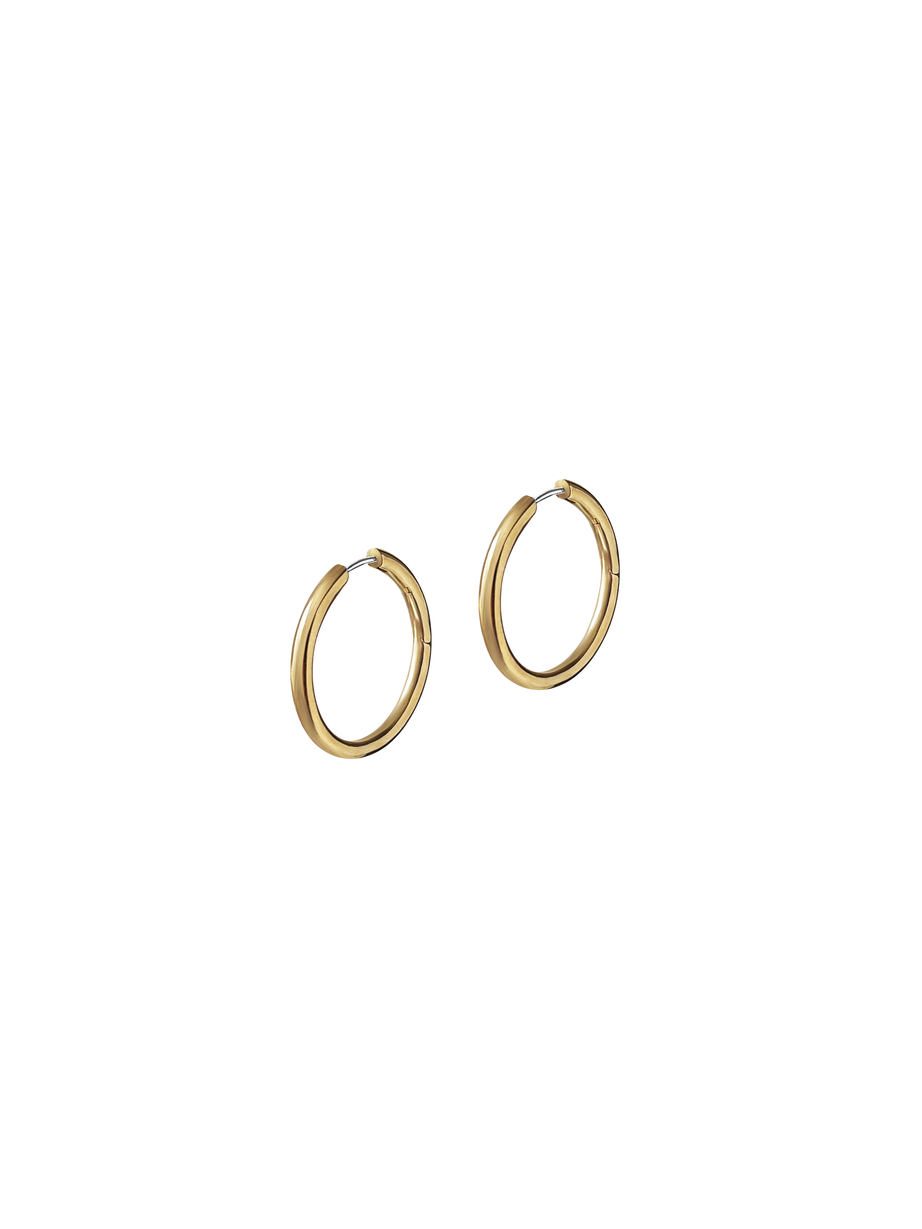 Laura Lombardi gold Medium Seamless Hoops