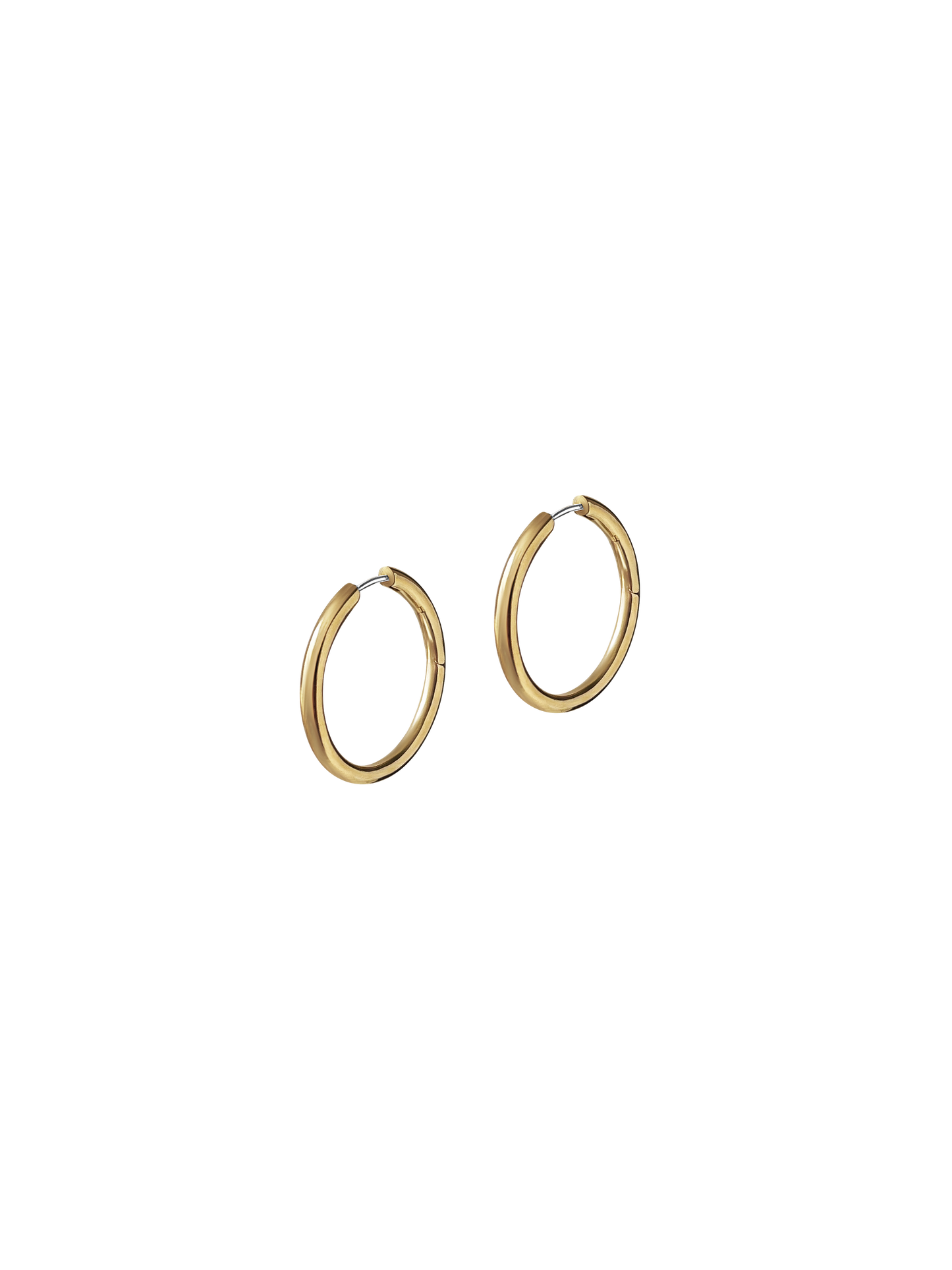 Laura Lombardi gold Medium Seamless Hoops