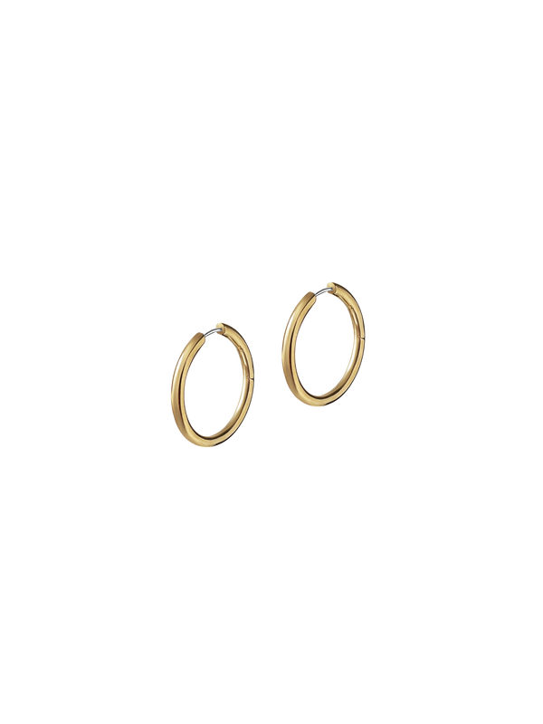 Laura Lombardi gold Medium Seamless Hoops