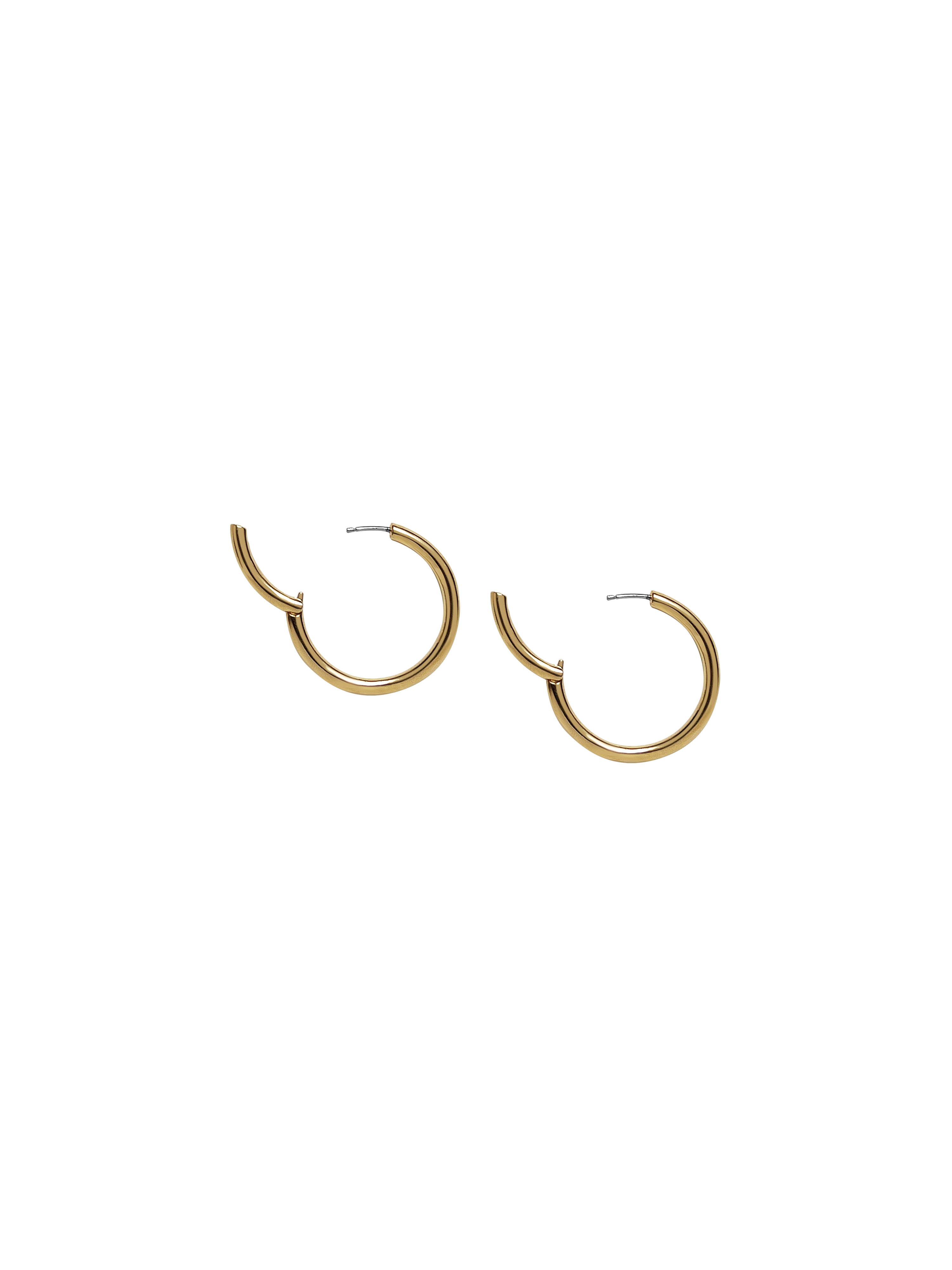 Laura Lombardi gold Medium Seamless Hoops