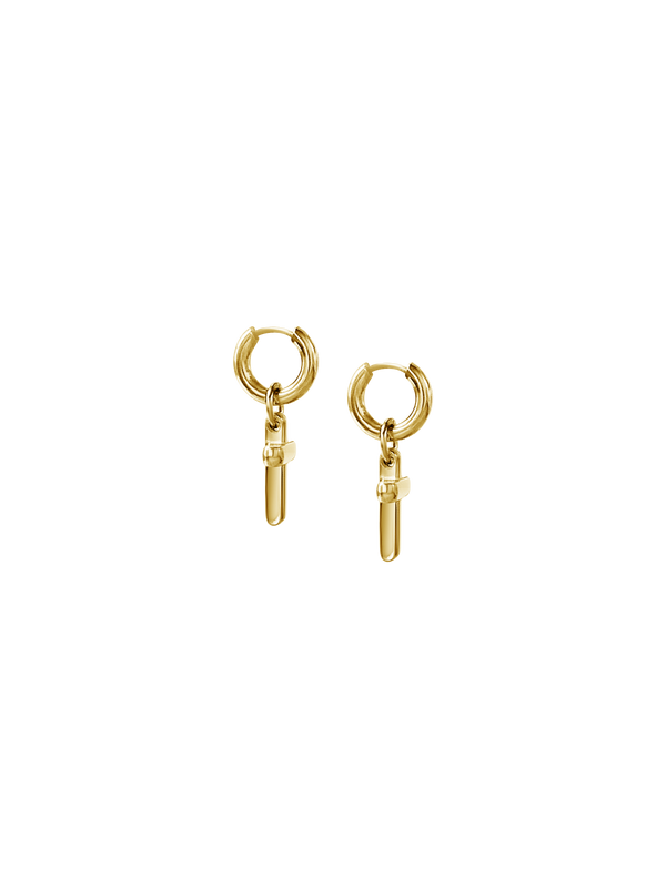 Laura Lombardi gold Mini Cecilia Earrings