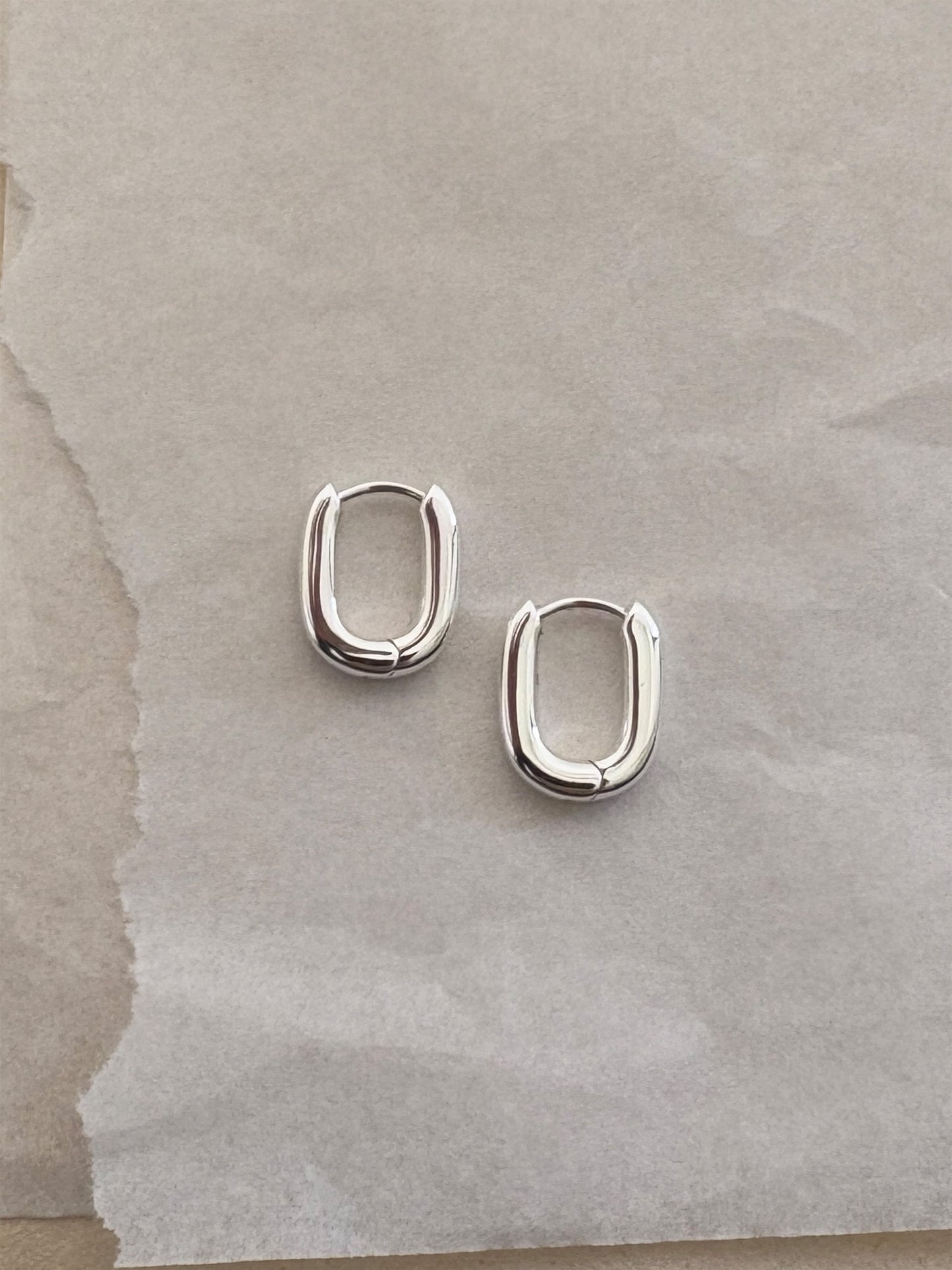 Laura Lombardi Silver Mini Fissa Hoops