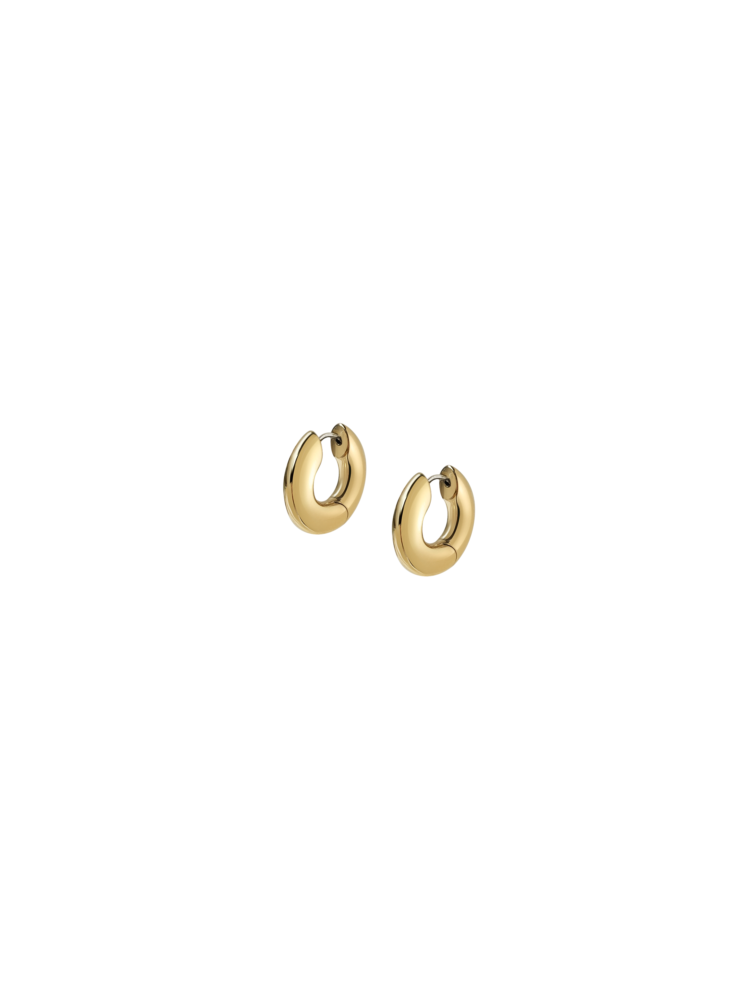 Laura Lombardi gold Mini Terra Hoops