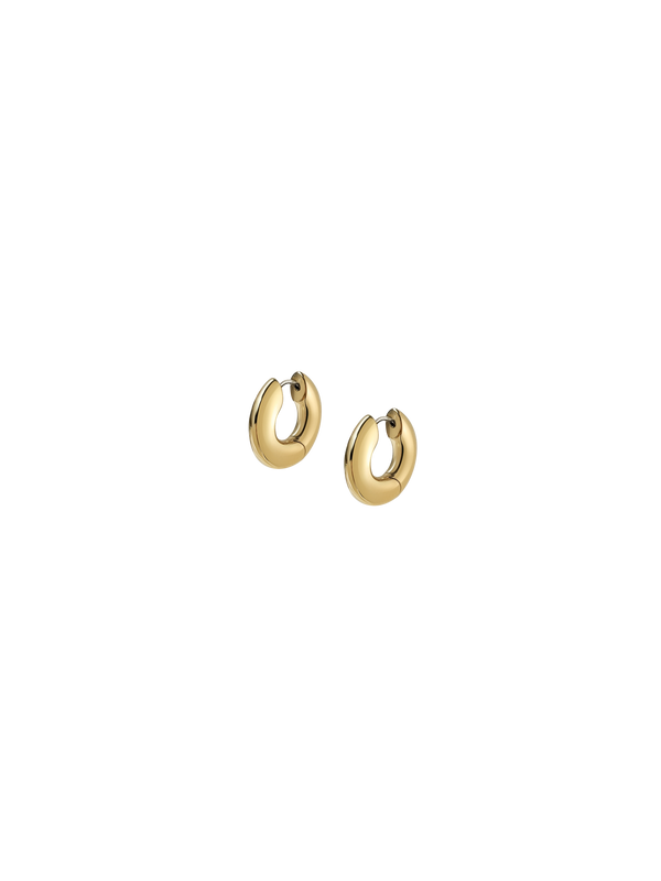 Laura Lombardi gold Mini Terra Hoops