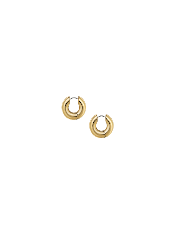 Laura Lombardi gold Mini Terra Hoops