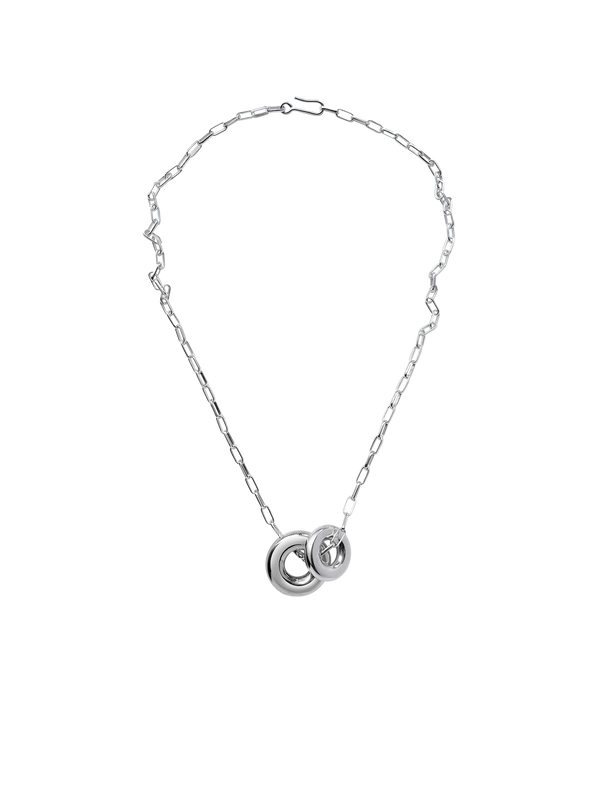 Laura Lombardi Silver Moneta Necklace