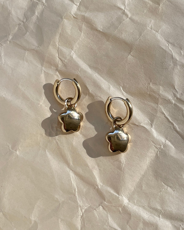 Laura Lombardi gold Mini Fiorella Earrings