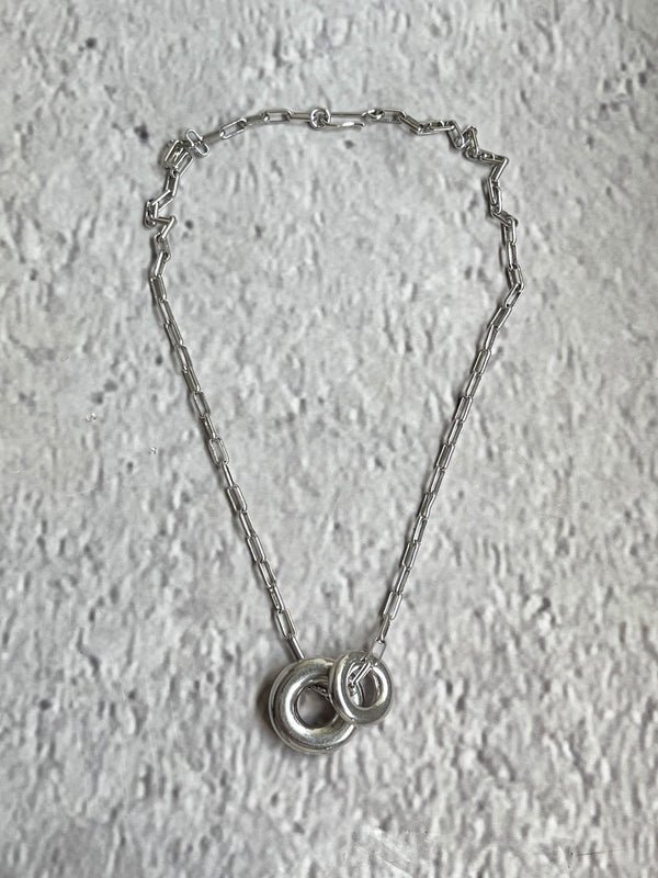 Laura Lombardi Silver Moneta Necklace