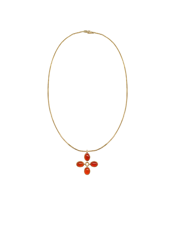 Laura Lombardi yellow gold Pastiera Pendant