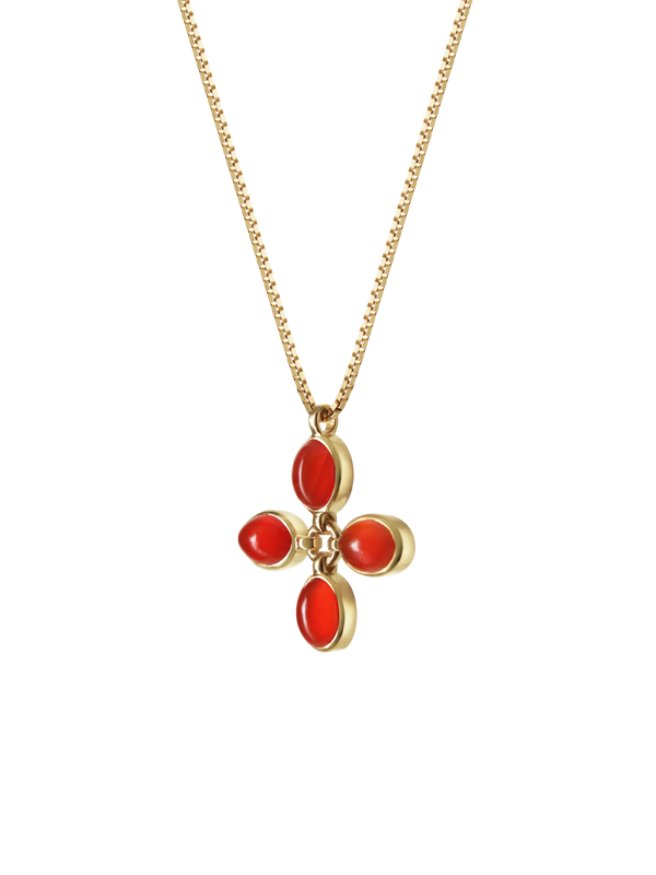 Laura Lombardi yellow gold Pastiera Pendant