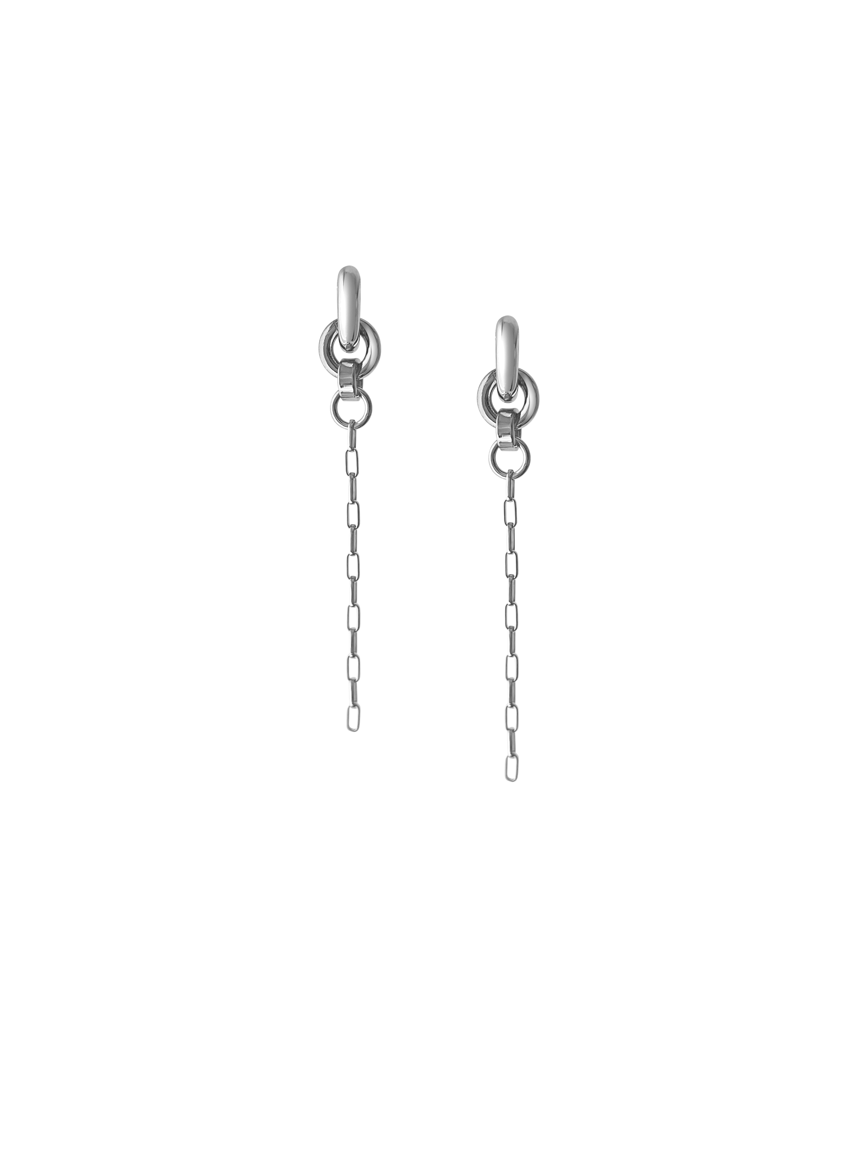 Laura Lombardi Silver Pezza Earrings