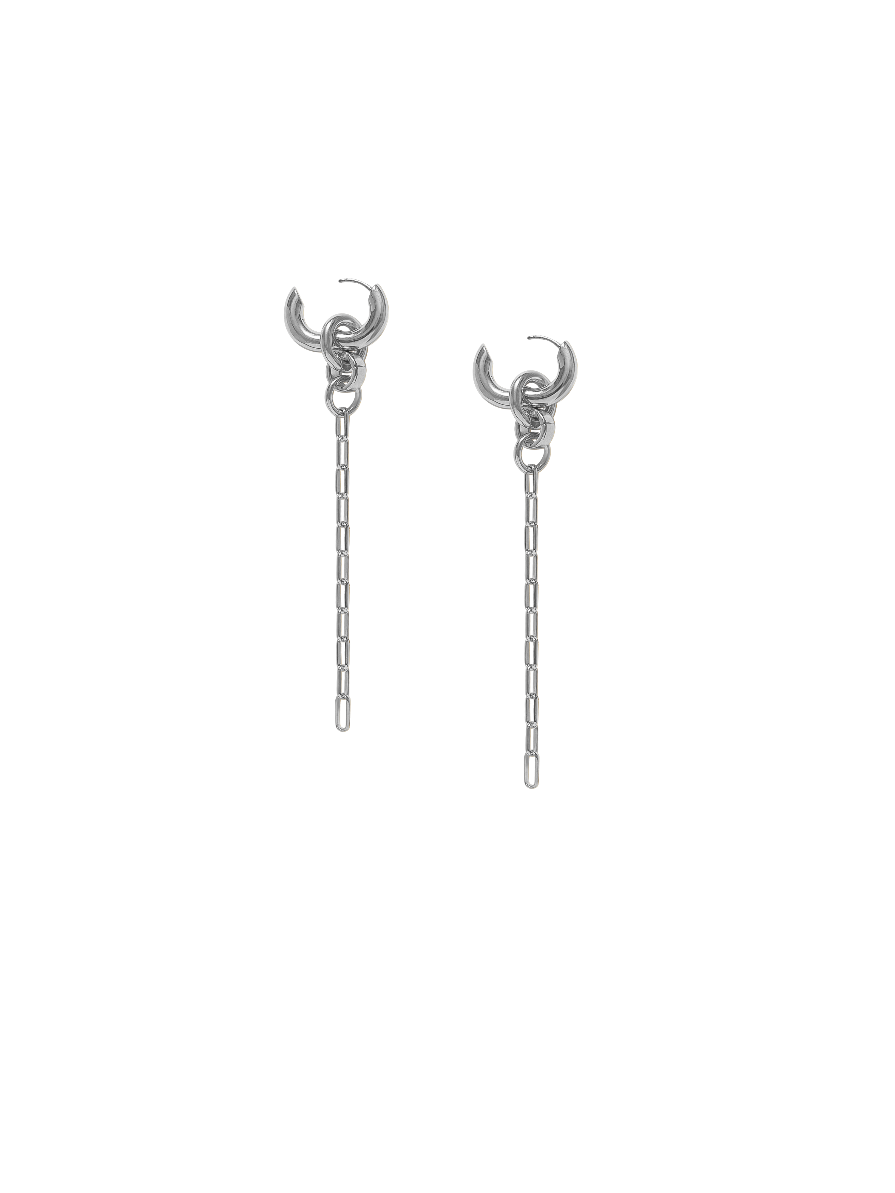 Laura Lombardi Silver Pezza Earrings