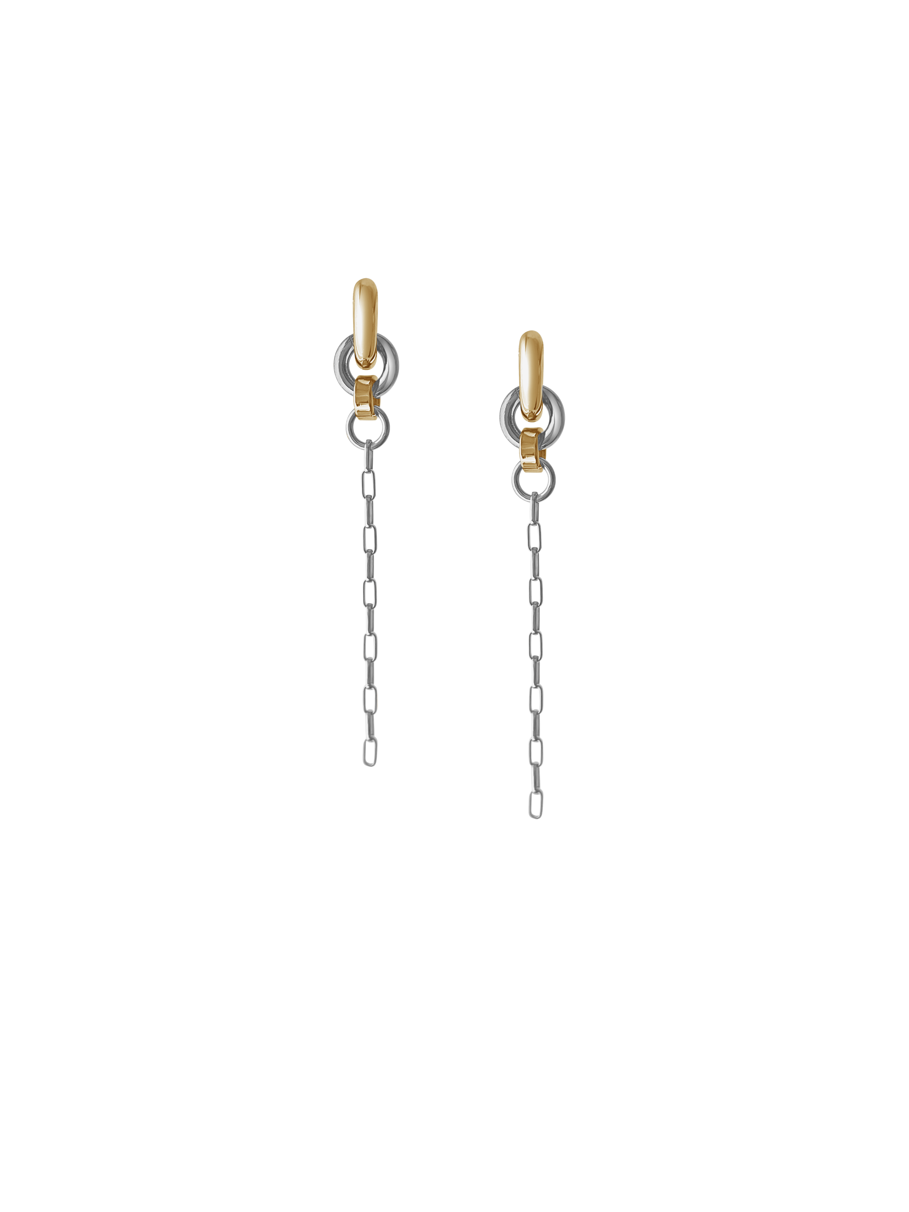 Laura Lombardi Two Tone Pezza Earrings