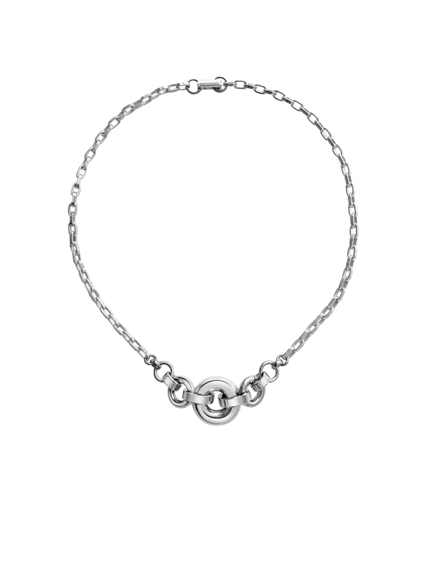 Laura Lombardi Silver Pezza Necklace