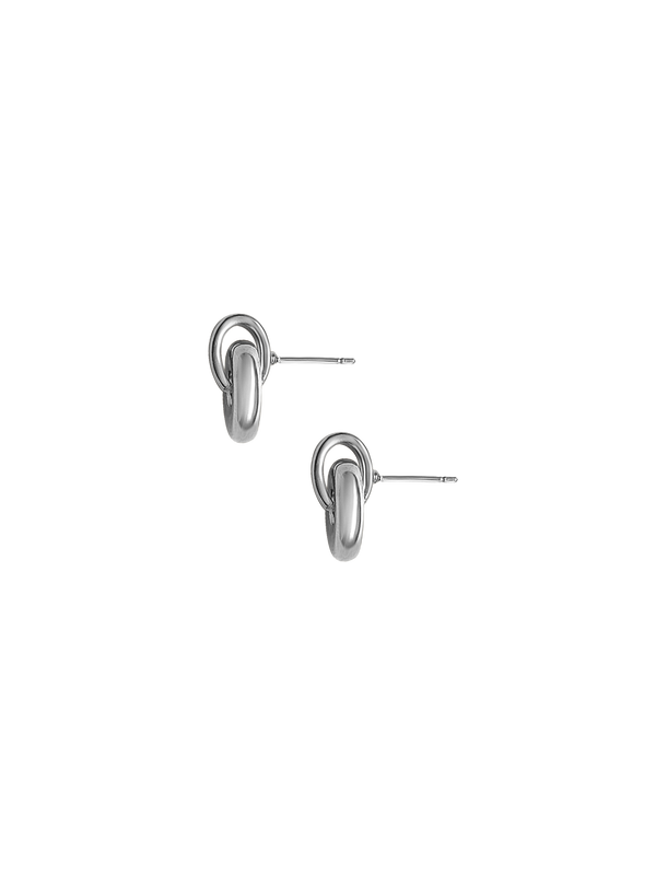 Laura Lombardi Silver Piega Earrings