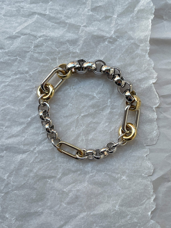 Laura Lombardi Two Tone Pietra Bracelet