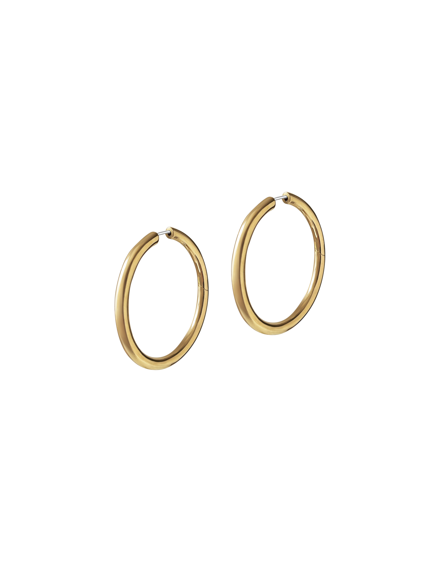 Laura Lombardi gold Large Seamless Hoops