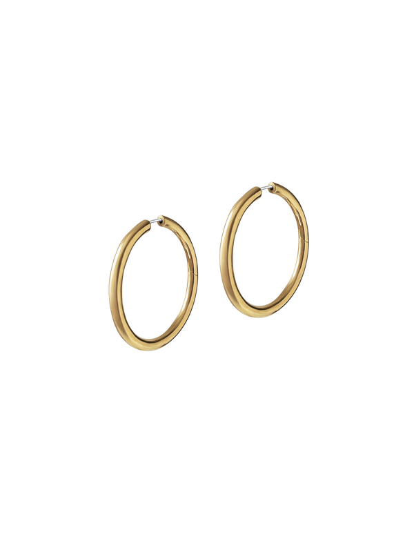 Laura Lombardi gold Large Seamless Hoops