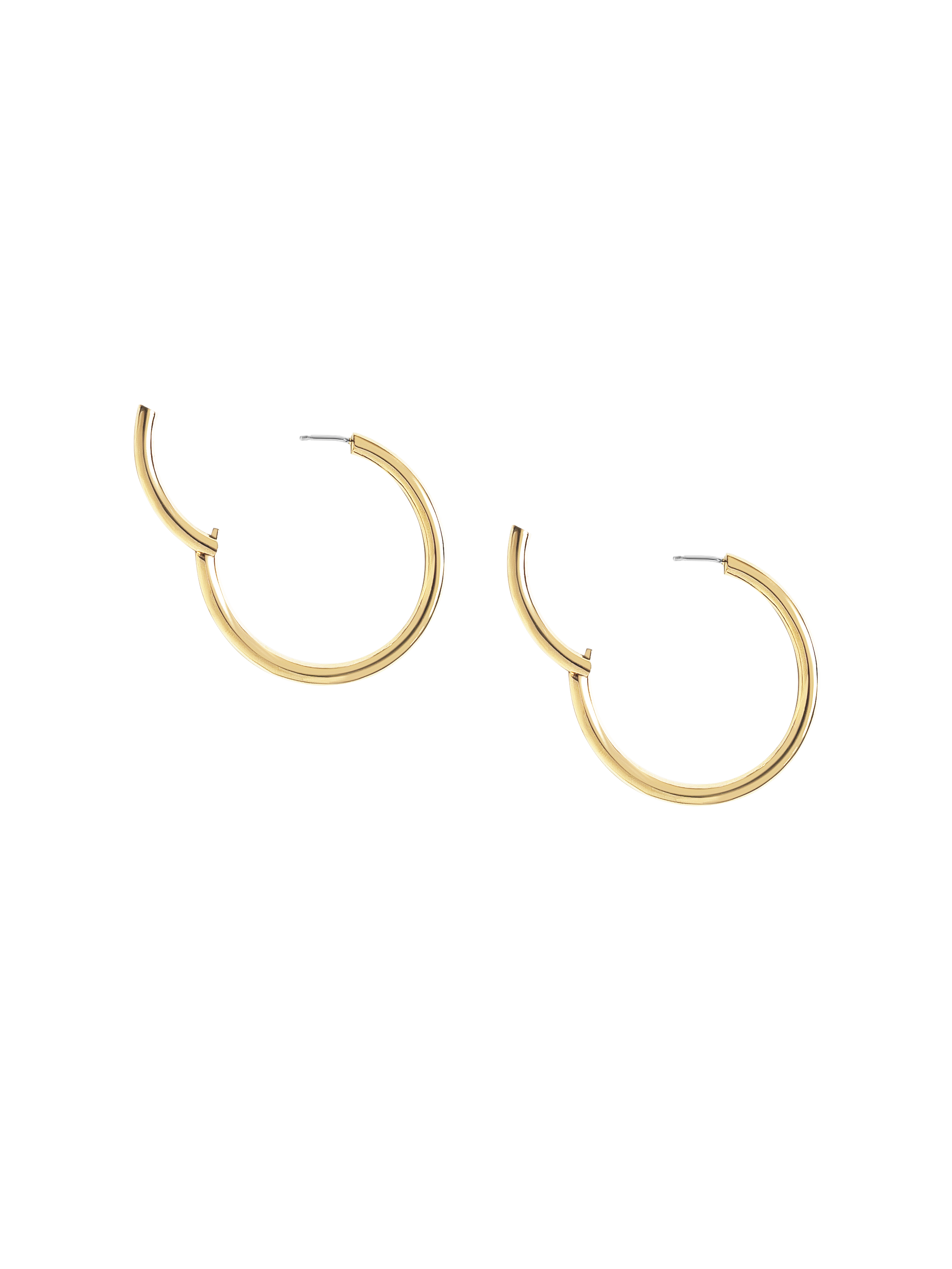 Laura Lombardi gold Large Seamless Hoops