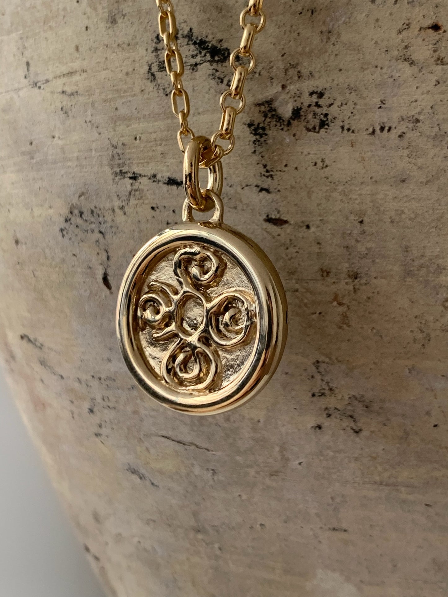 AMS x Laura Lombardi gold Seasons Pendant