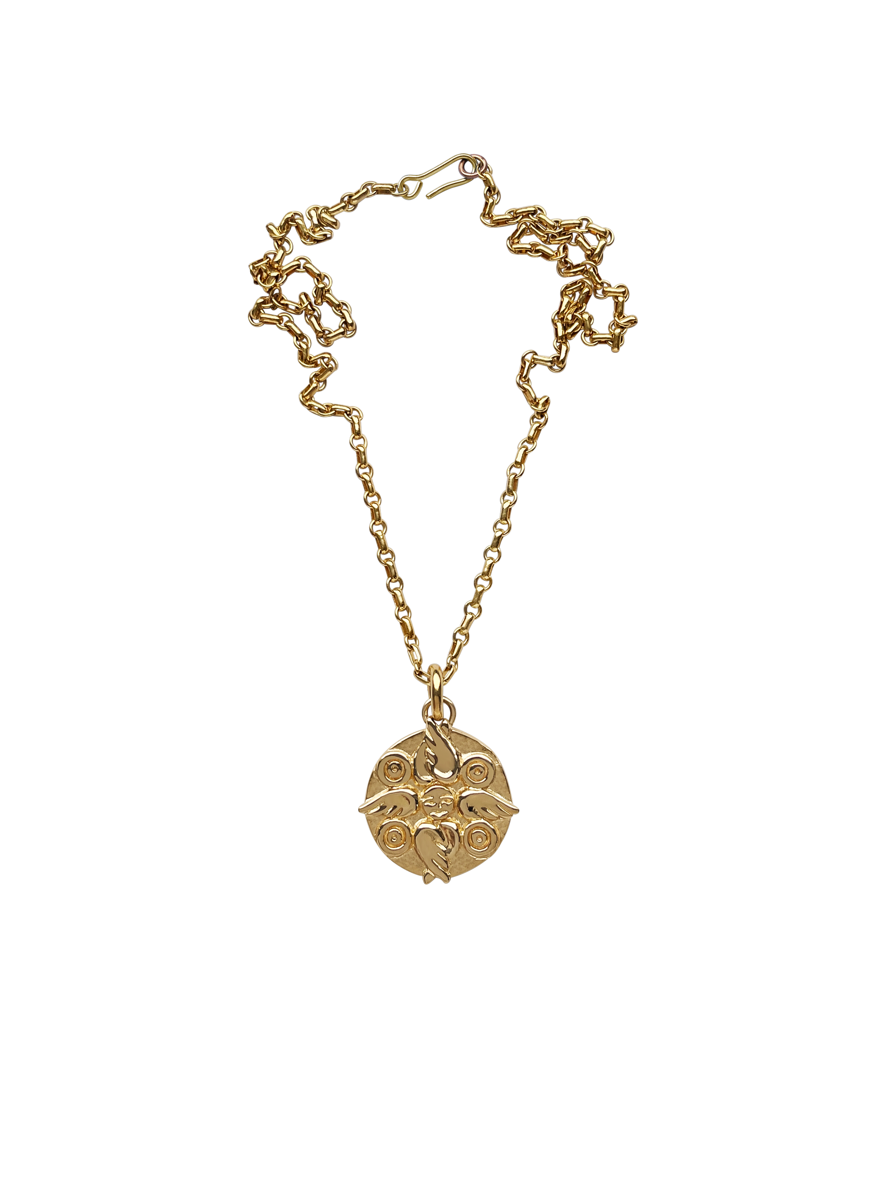 AMS x LL gold Seraphim Pendant